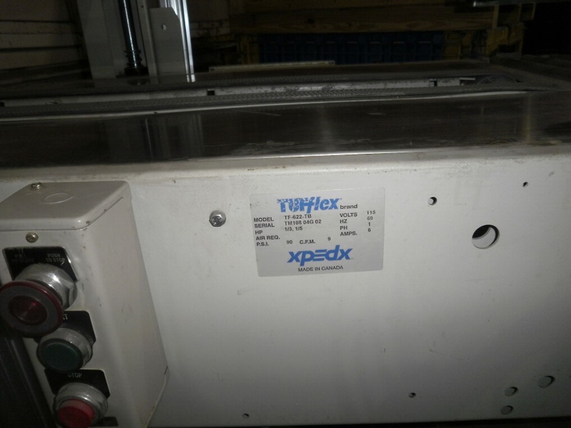 Tufflex TF622-TB Top & Bottom Random Case Sealer C/w Reconditioned 2" HSD 2000 NC Tape Heads, Seria - Image 4 of 5