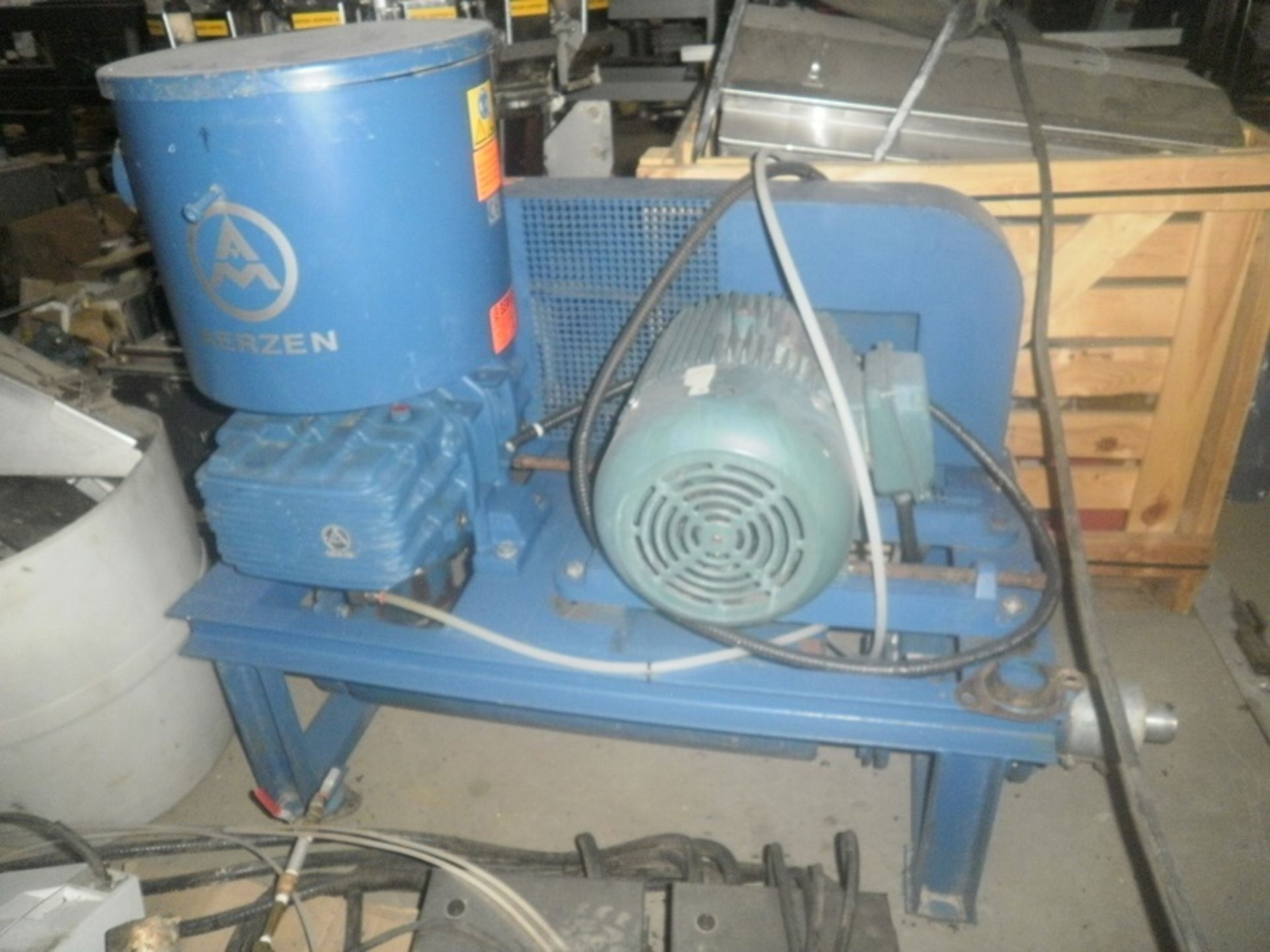 AERZEN GMA 12.4 Roots Rotary Piston Vacuum Blower, Type GMA 12.4,c/w 15 HP Leeson Wattsaver motor, - Image 3 of 5