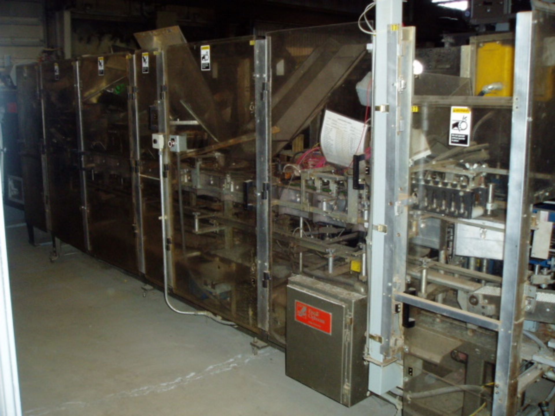 Paxall-Clybourn CHL-7 Vertical Cartoner, Serial # 211-01, Mfg 1994, 6ft-0in Carton Magazine, 16 spou