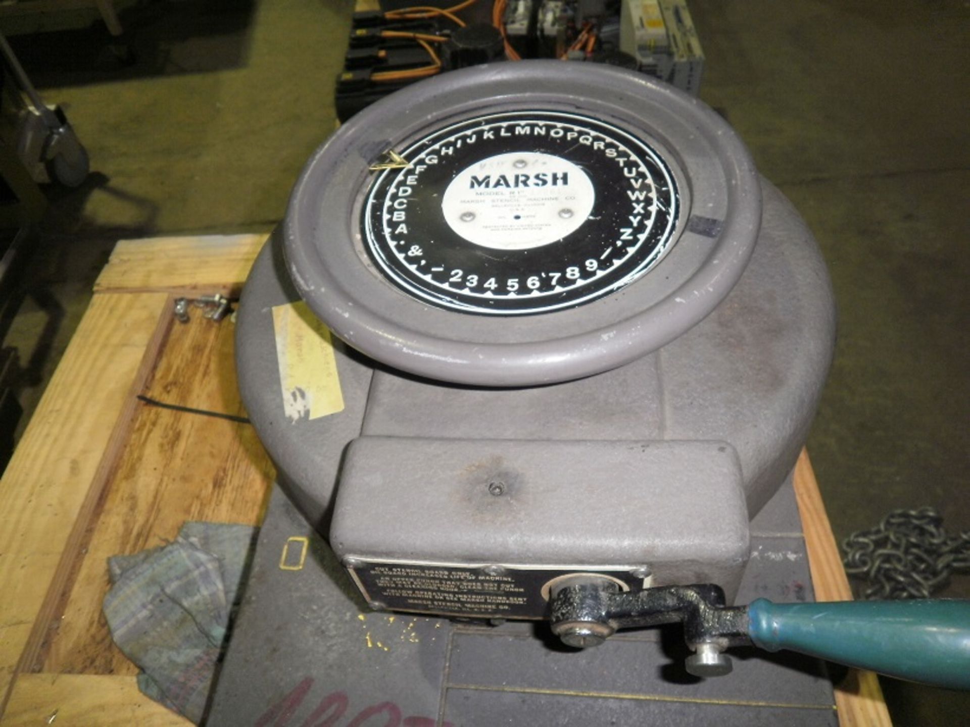 Marsh Model 1" stencil machine, Serial # 12261