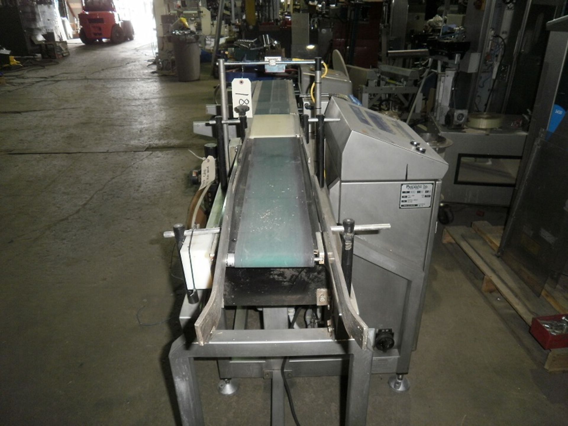 Loma 7000 Check-weigher, 3 belt unit, infeed conveyor 28" long, weigh area 12" long, exit conveyor 3 - Image 3 of 4