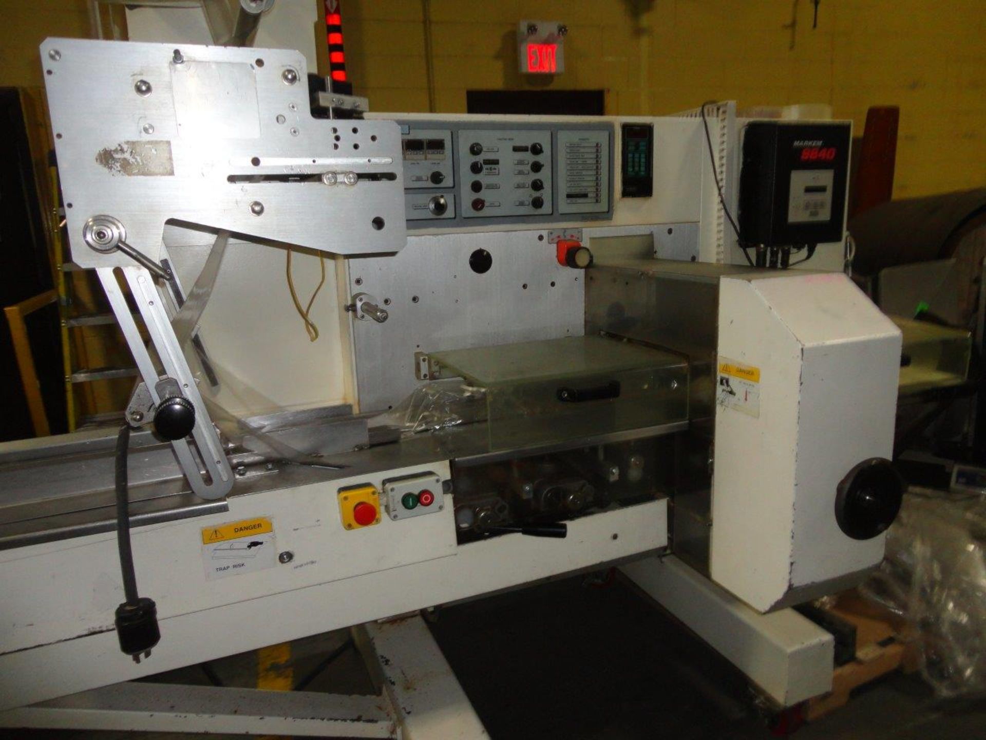 PFM Falcon Flow Wrapper, Serial #4351, 220v, 2.1amp., c/w Markem 9840 coder, in good condition, last - Image 2 of 7