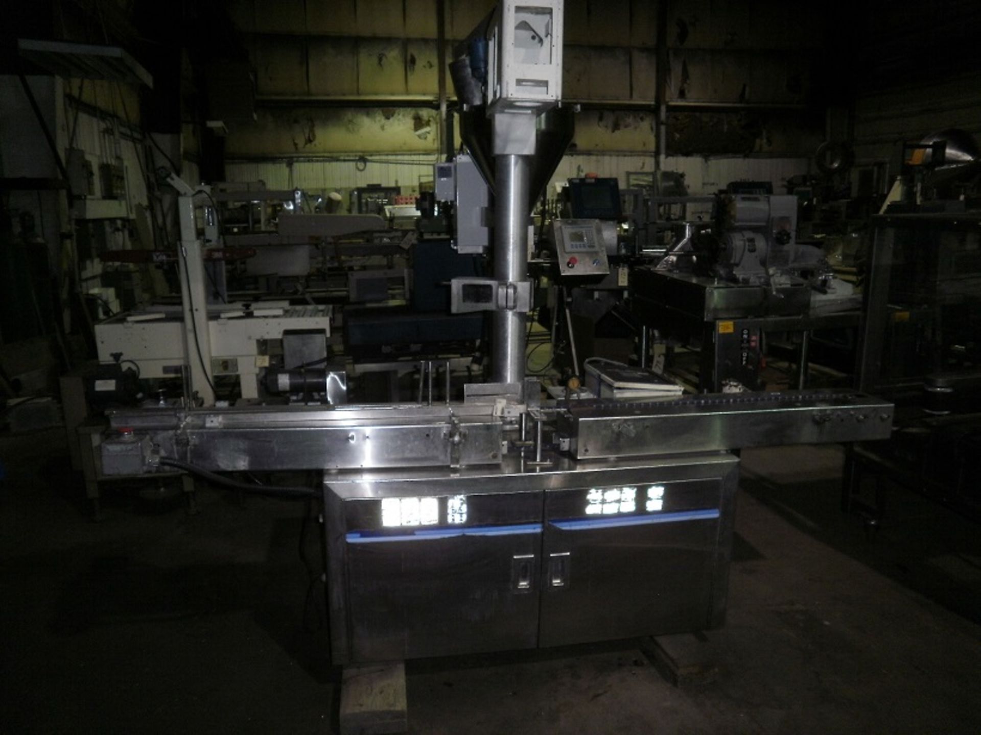 Mateer Auger Filler, with 9 ½” x 96” long SS Auger Conveyor & SS Cabinet (50” long x 32” wide) - Image 2 of 5