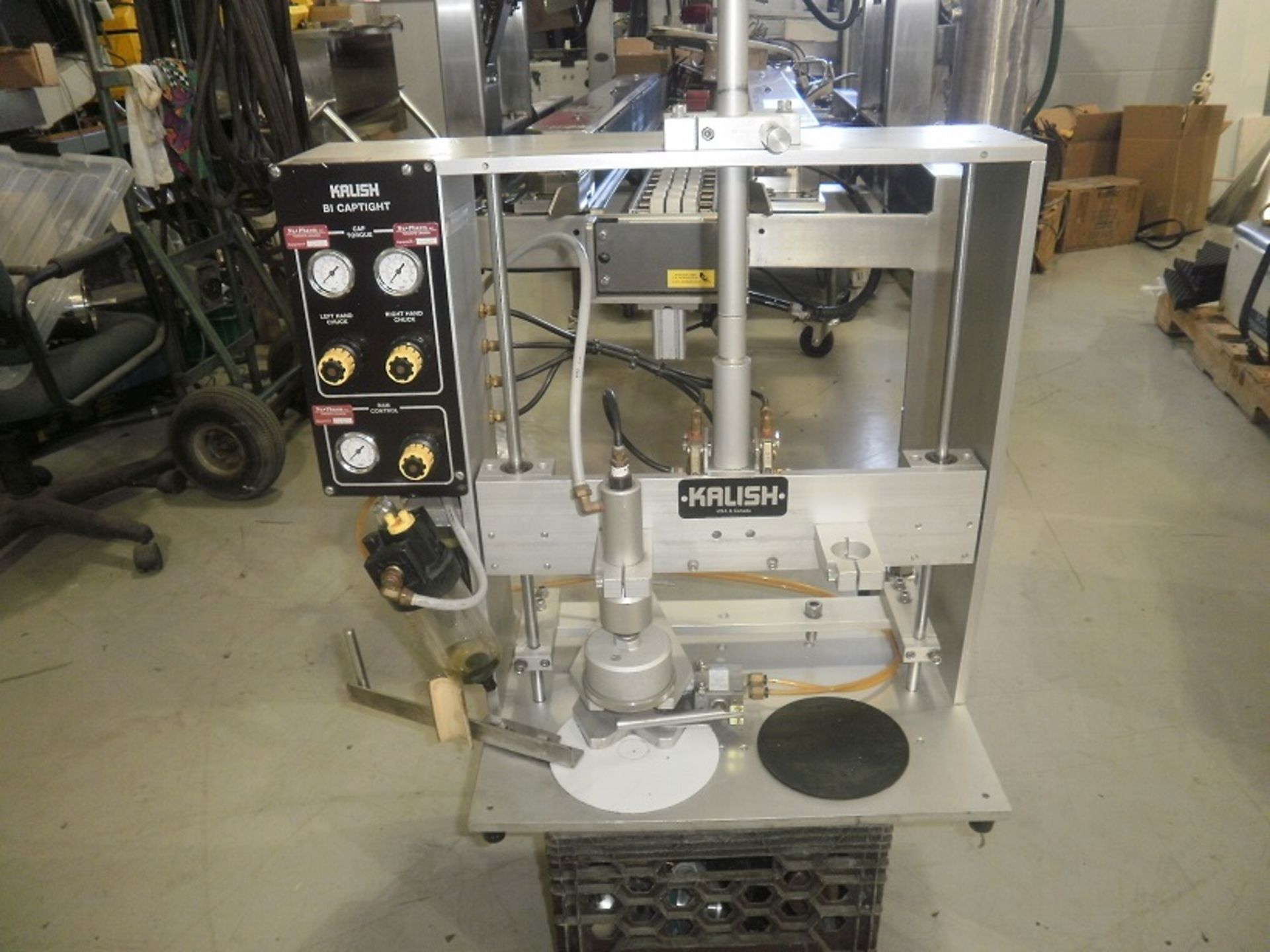 KALISH B1 Single Chuck Cap Capper, Model #5700, Serial # 0156, Yr of Mfg: 1993, Semi-Automatic, Tabl