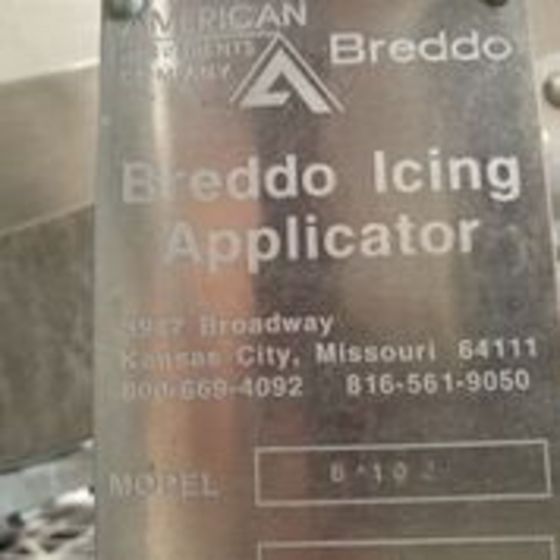 Breddo Icer, Model: B-102, Serial: 1.9919.2.99252, Size: 24" Applicator 6.5? Roller with AC Motor - Image 7 of 7