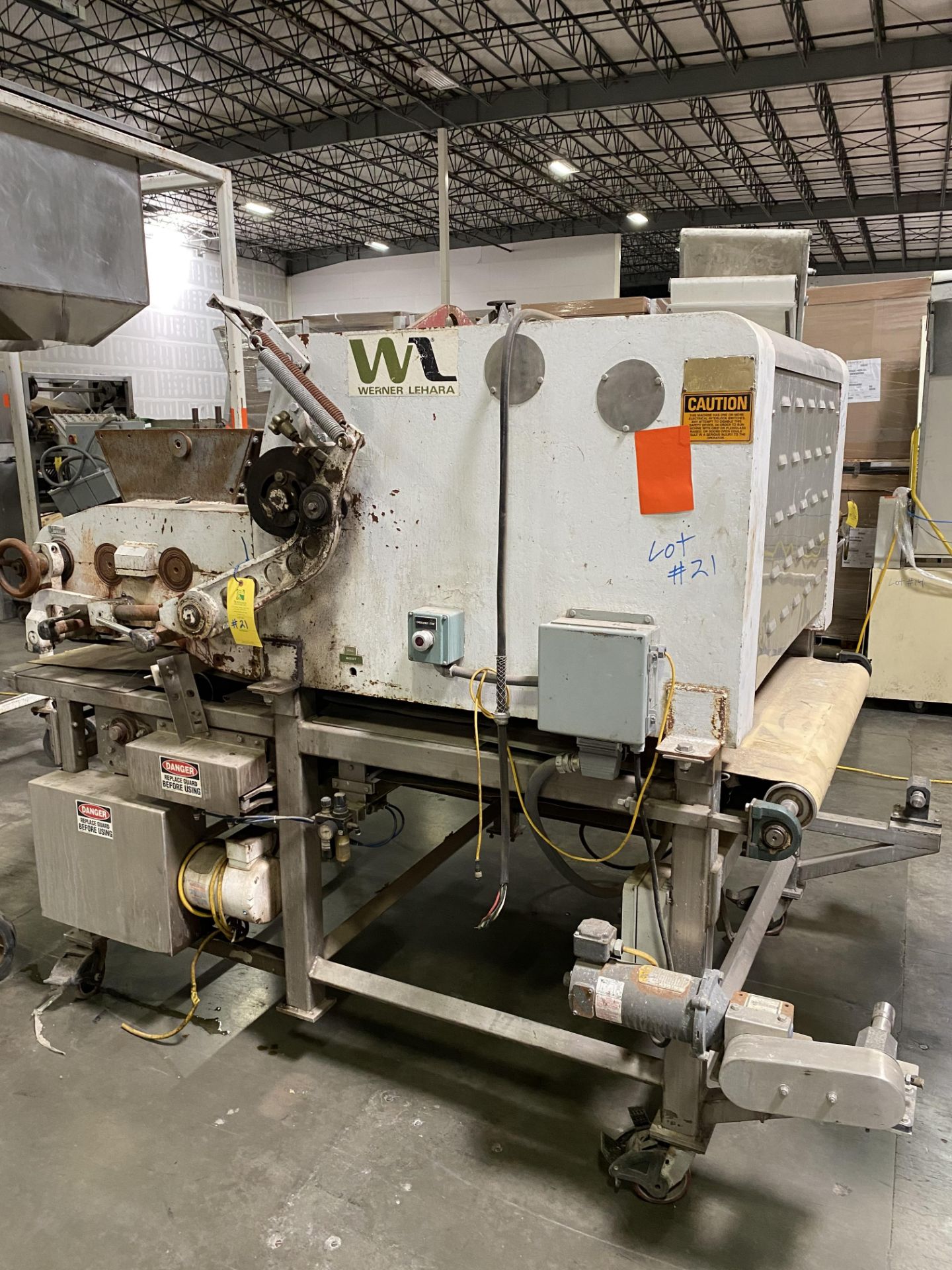 Werner Lehara Depositor, 38" Wide Feed Belt with 41" Wide Belt Rigging/Loading Fee $50