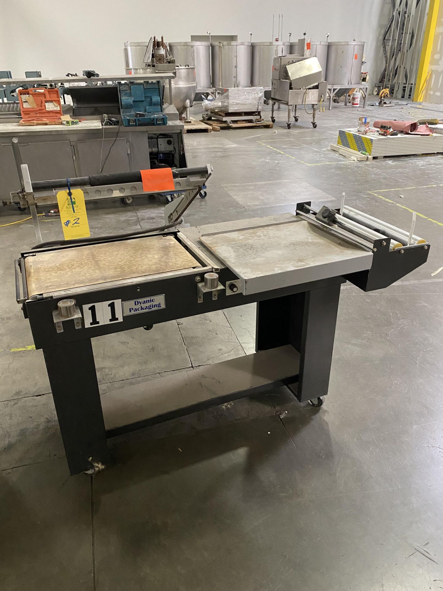 Dyanic Packaging L-Bar Sealer, 14" Wide Belt Rigging/Loading Fee $50