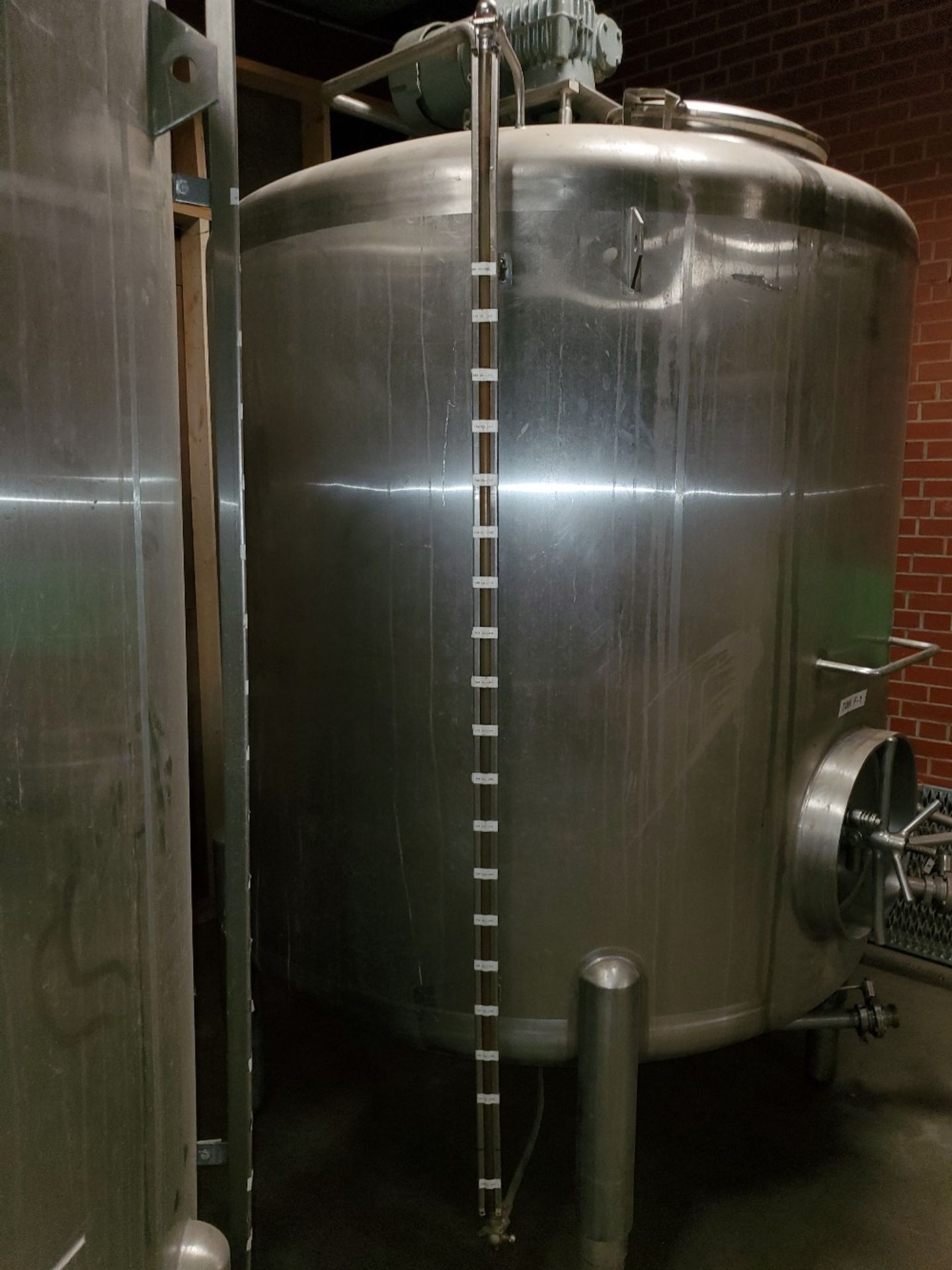 Lot of (2)- cherry burrell stainless mixing tanks. #1 Tank - serial# 1000-78-1986 model-cv #2 Tank- - Image 2 of 5