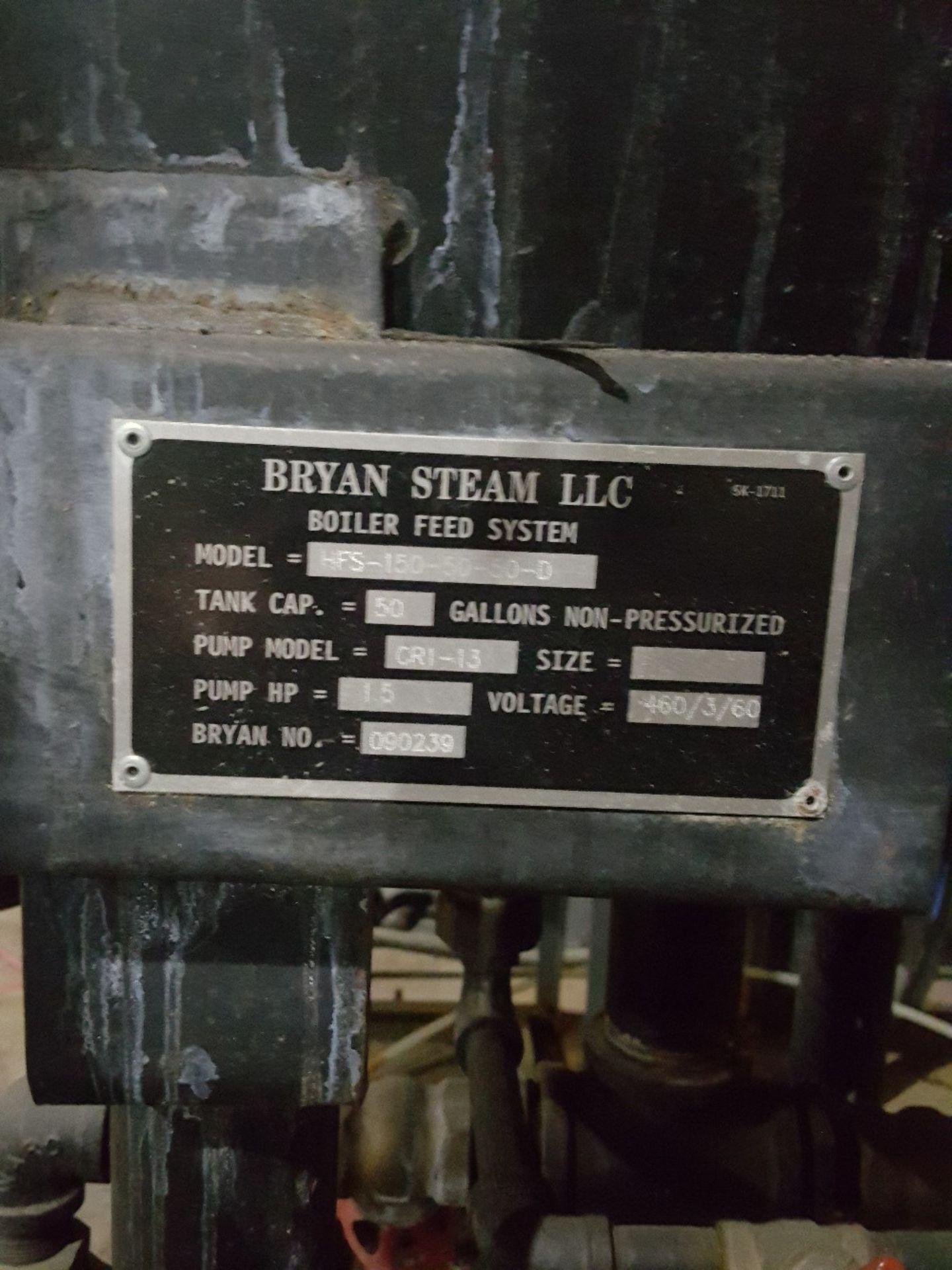 Used byron boiler Model DR650-S150-FDG 15 HP rated650/325 imput MBH 520 output MBH unit has 103 - Image 6 of 9