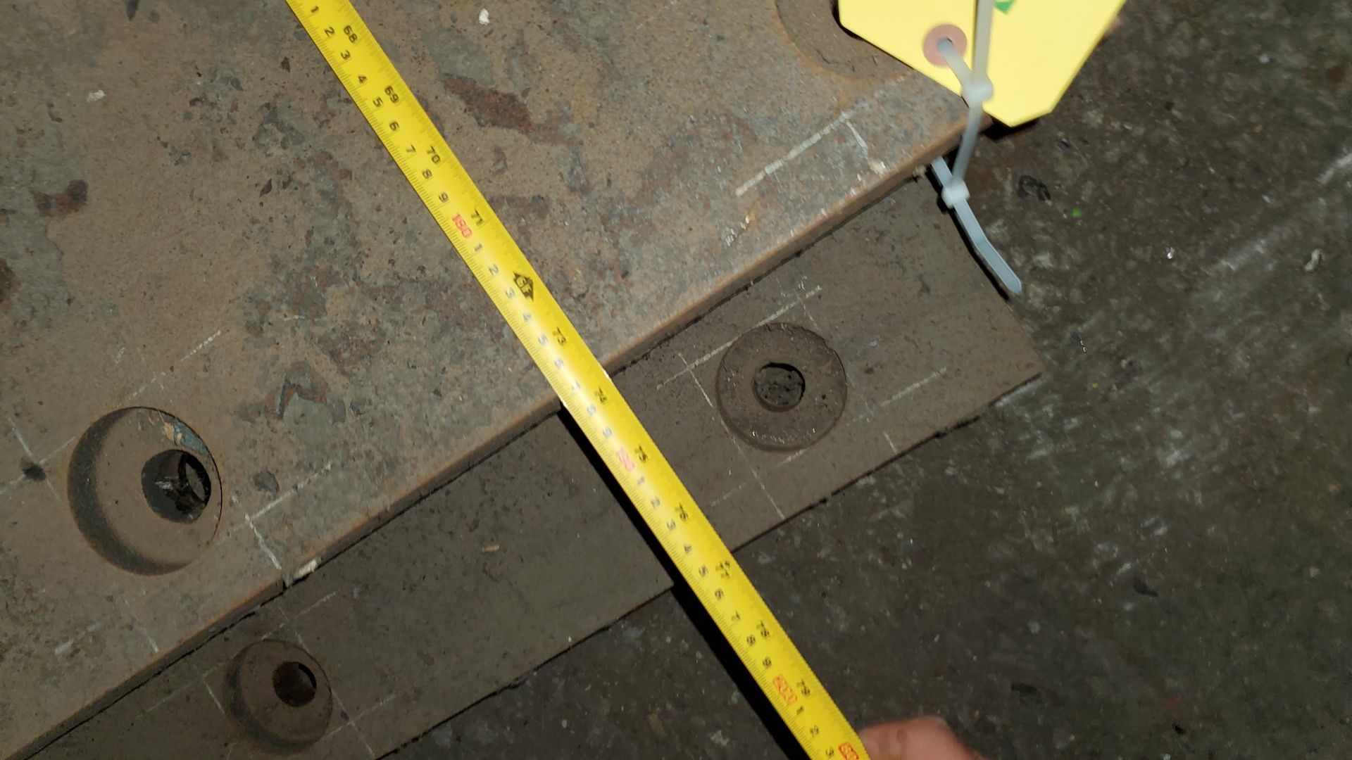 Hammermill Wear Plates, 73.5" Long x 45" Wide x 2" Thick, Rigging Fee: $100 - Image 3 of 6