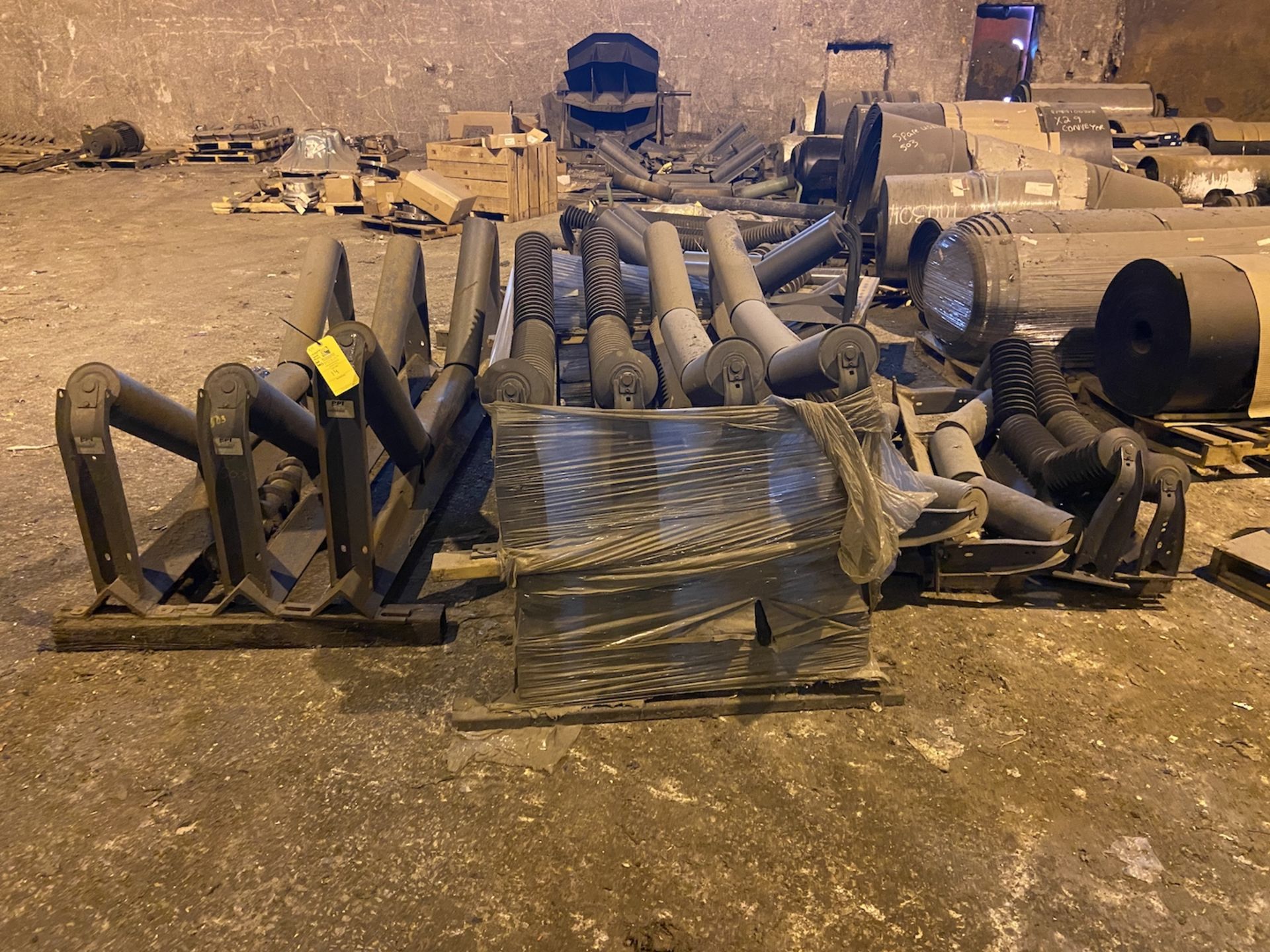 Conveyor Spare Parts (All Pictured, No Belts), Rigging/ Removal Fee: $1,000
