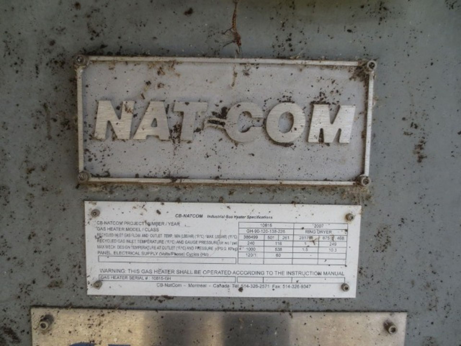 Lot Sold Conditionally. Part of Bulk Bid. National Combustion Equipment (Nat-Com) Lo-NOx burner. Nat - Image 6 of 8