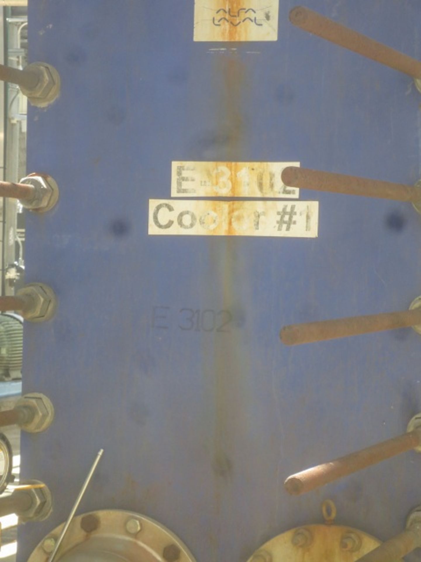 Alfa Laval Plate heat exchanger Model Widegap 350S-FG. Has 50 plates at Rigging/Loading Fee: $1000 - Image 4 of 7