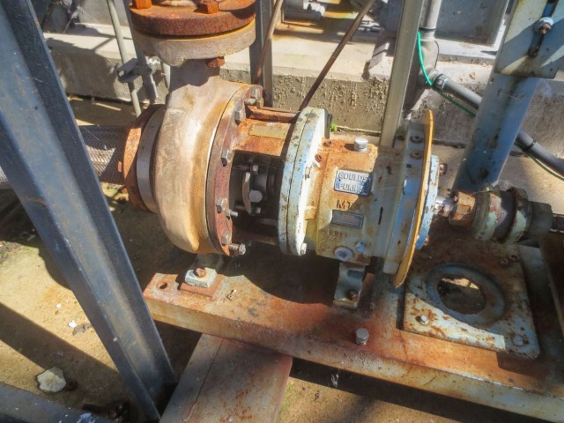 Goulds centrifugal pump, model 3196. Size 3X4-10 with 8.25" impeller Rigging/Loading Fee: $850 - Image 4 of 8