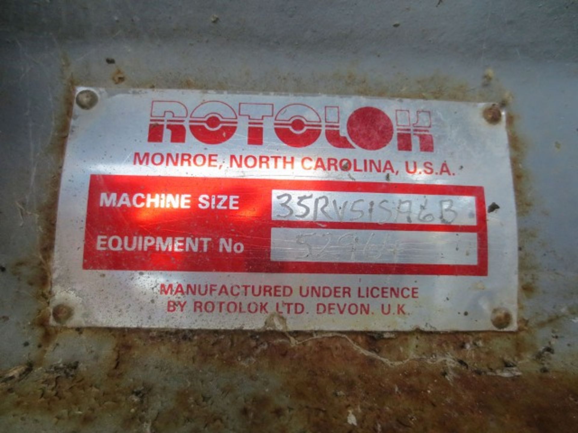 Lot Sold Conditionally. Part of Bulk Bid. Rotary motor driven airlock valve by Rotolok. Size 14" x 1 - Image 4 of 5