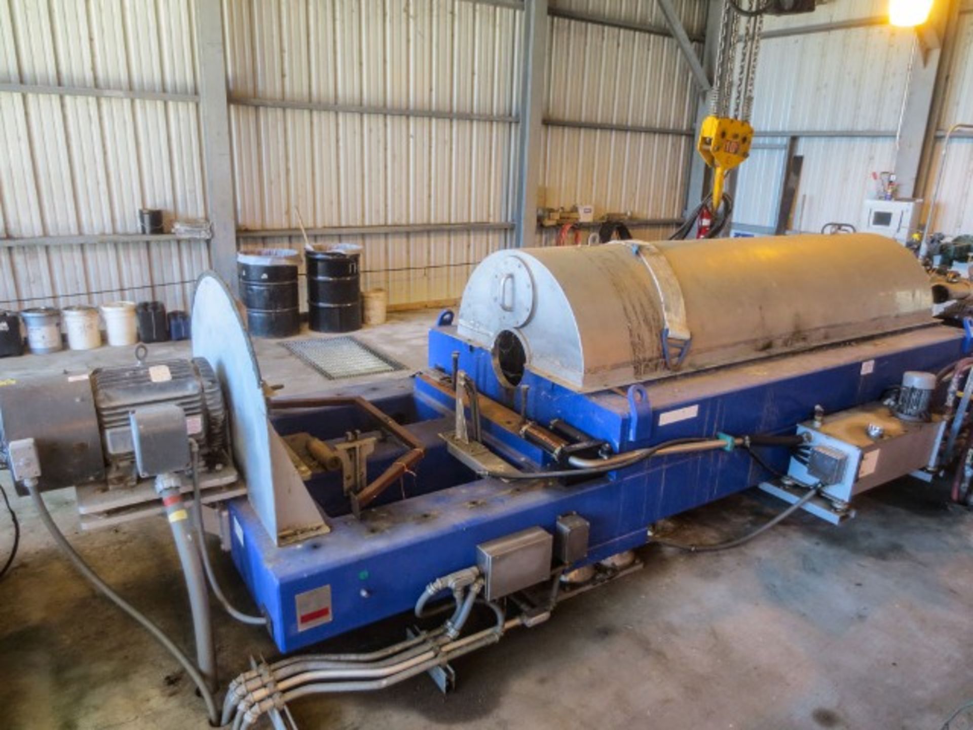 Decanter Centrifuge, Alfa Laval, model CHNX 706B-31G, 200HP primary motor, back drive 50HP. Bowl - Image 11 of 12