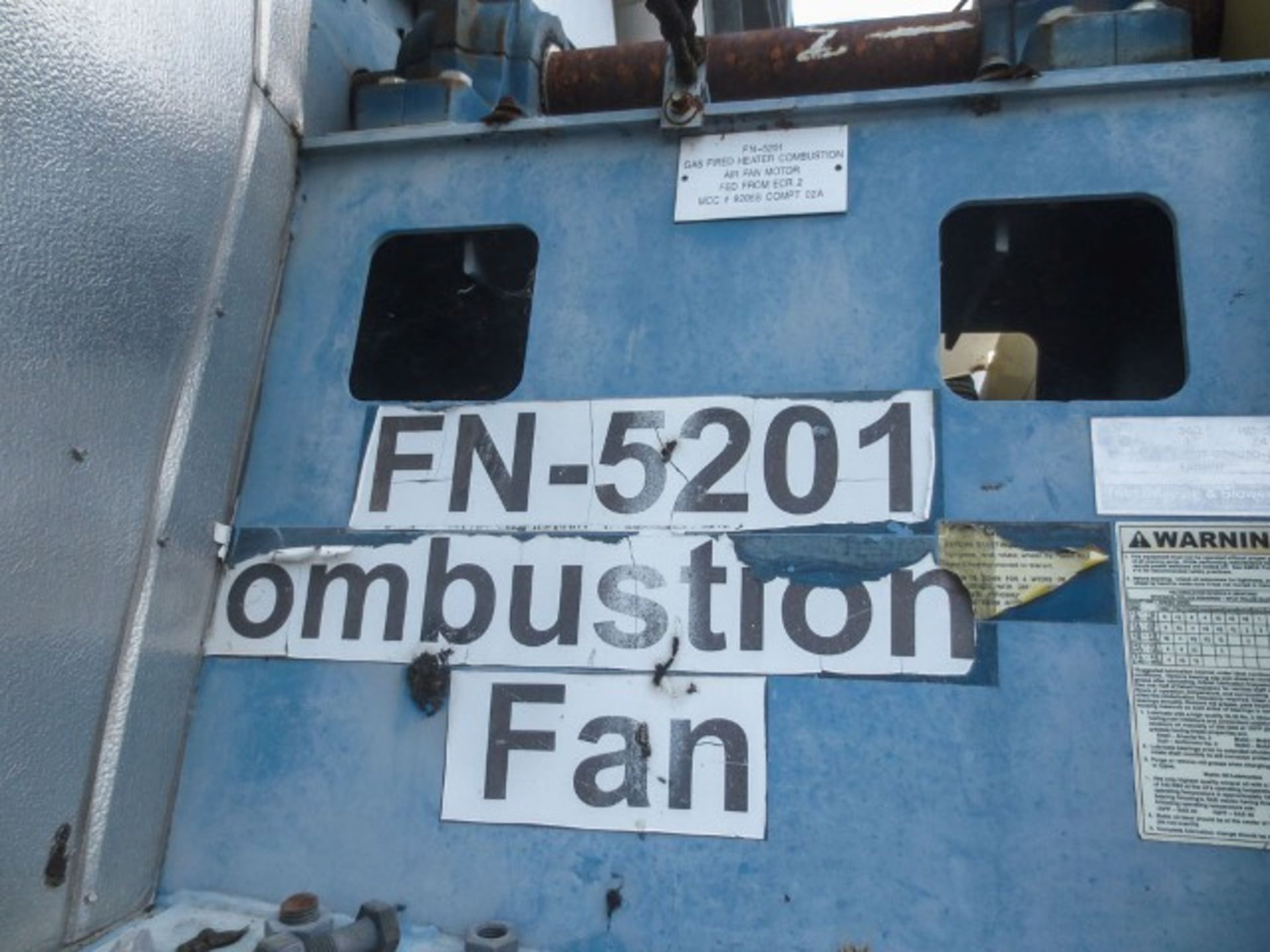 Lot Sold Conditionally. Part of Bulk Bid. Combustion fan for ring dryer by Twin City Fan & Blower. T - Image 4 of 5