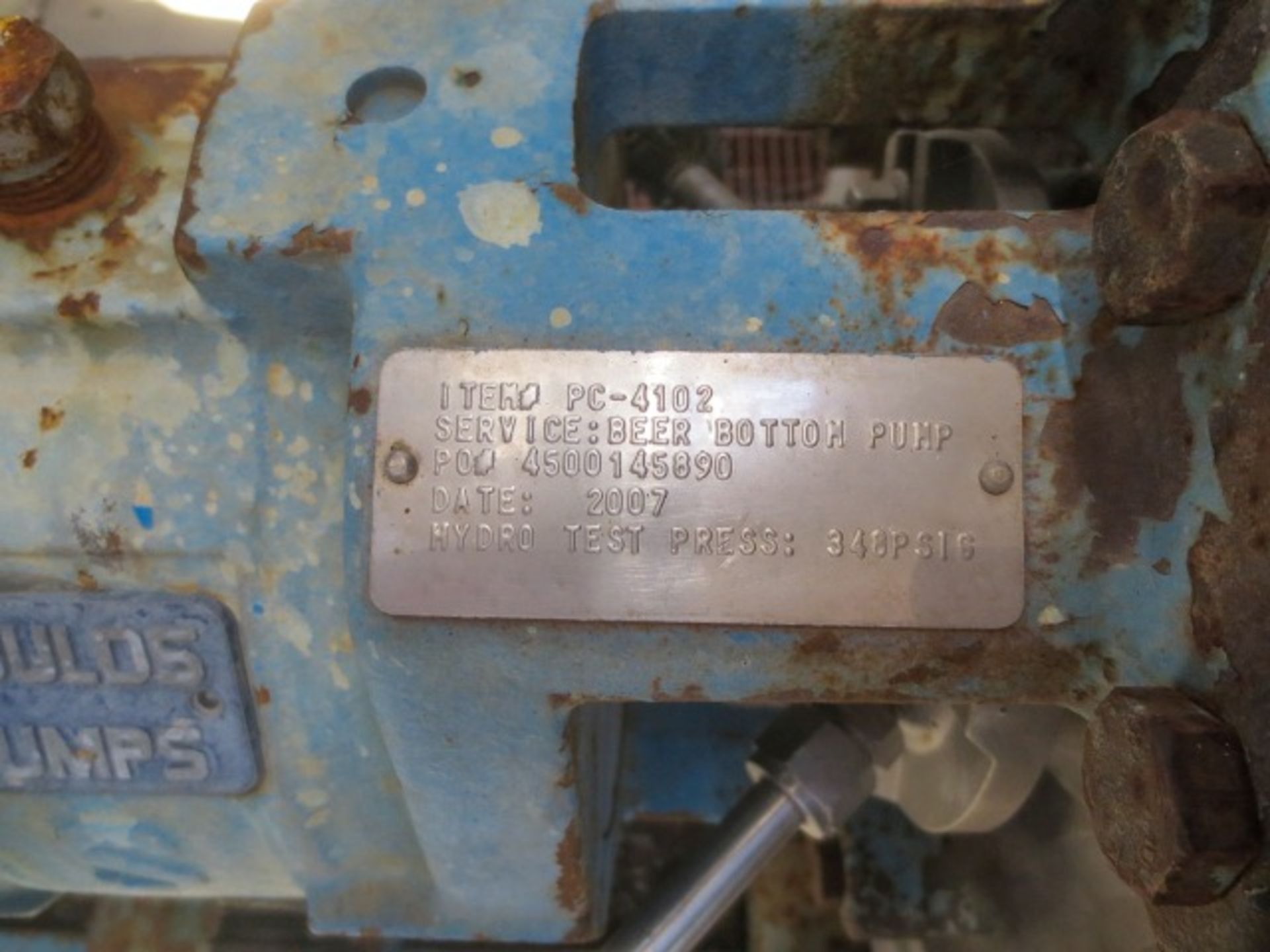 Goulds centrifugal pump, model 3180S. Size 4X6-14 with 10.63 in. impell Rigging/Loading Fee: $850 - Image 8 of 9