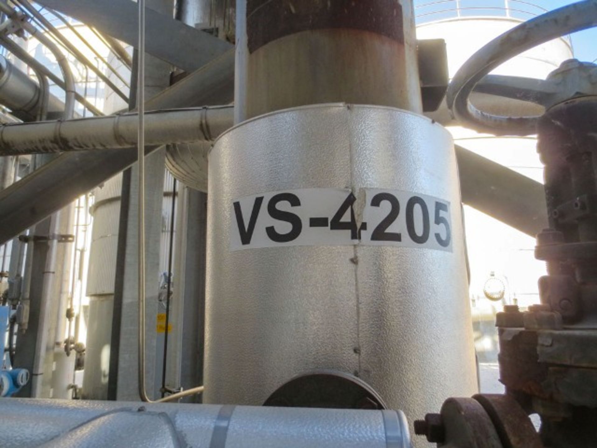 Vertical condensate tank on legs mfg by Wheeler tank sn 11746. ASME NB # Rigging/Loading Fee: $650 - Image 3 of 5