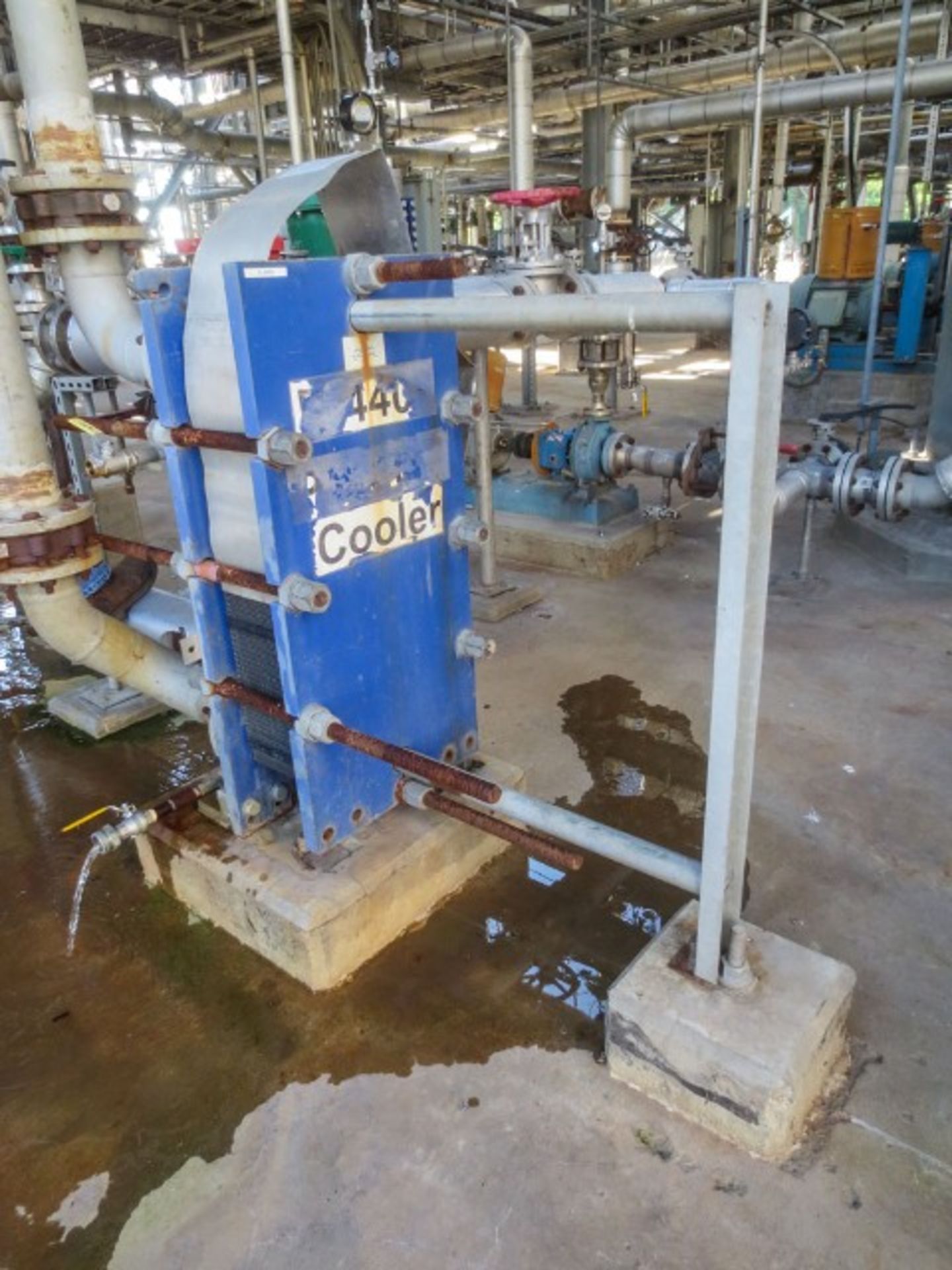 Alfa Laval plate heat exchanger Model M10-BFG. Has 67 plates 0.5mm for 16 Rigging/Loading Fee: $650