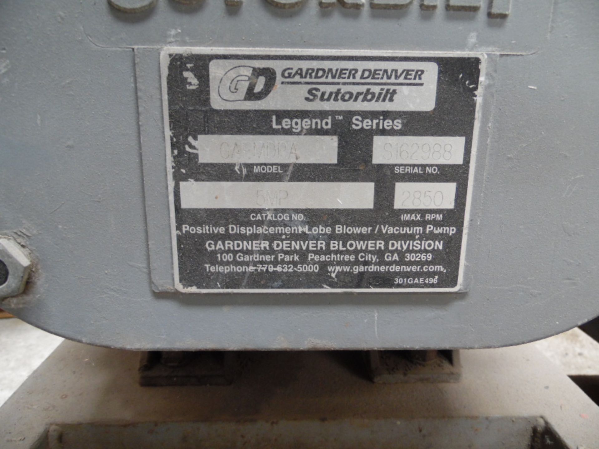 Compresor de burbuja marca suturbilt, con motor eléctrico de 20 kw y 1755 rpm. (Bubble compressor, - Image 2 of 3