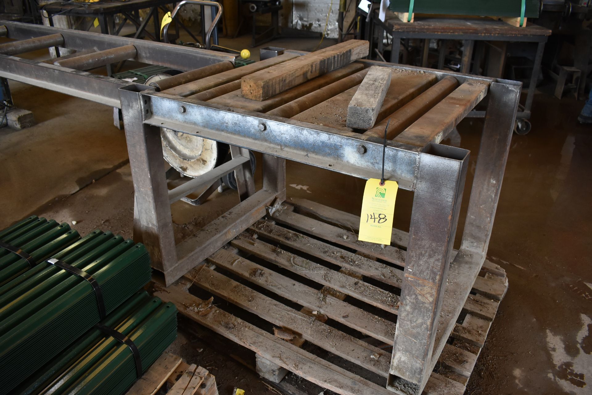 Steel Roller Table, 48" x 32"