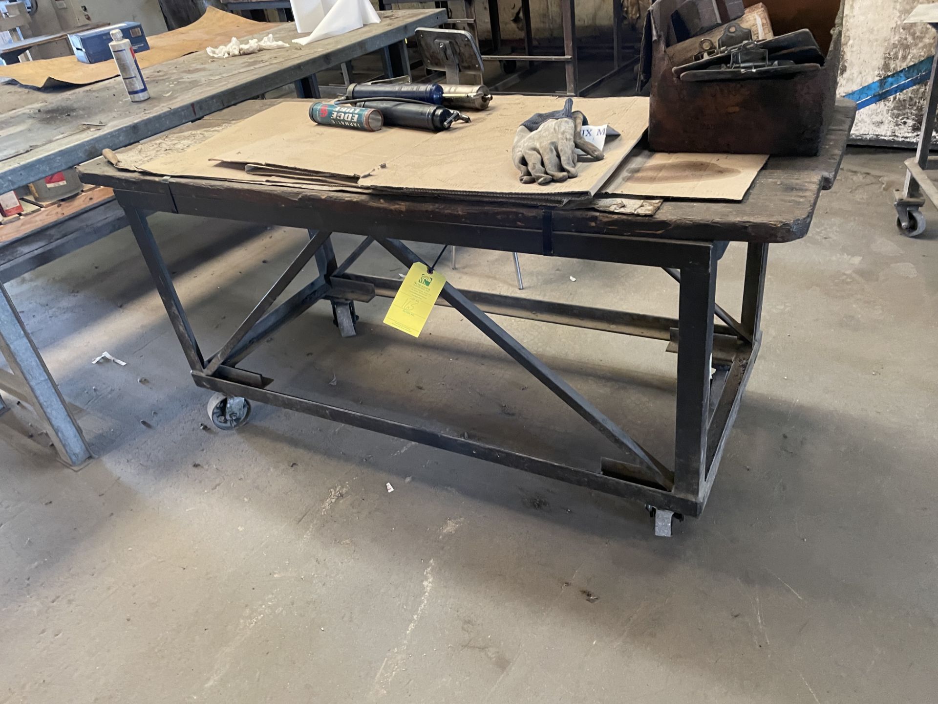 Shop Table on Casters