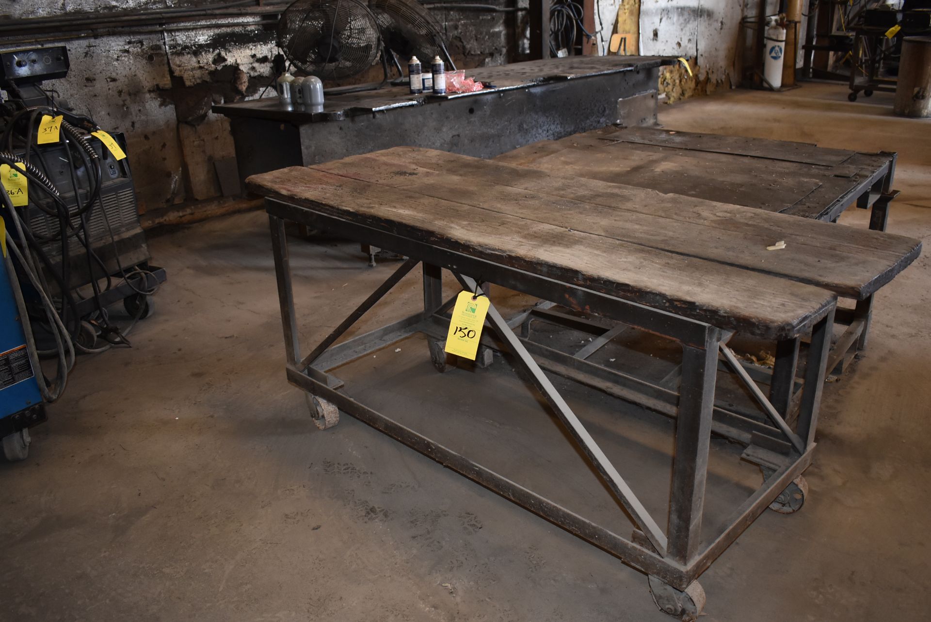 Shop Set Up Table, 6' Length, Mounted on Casters