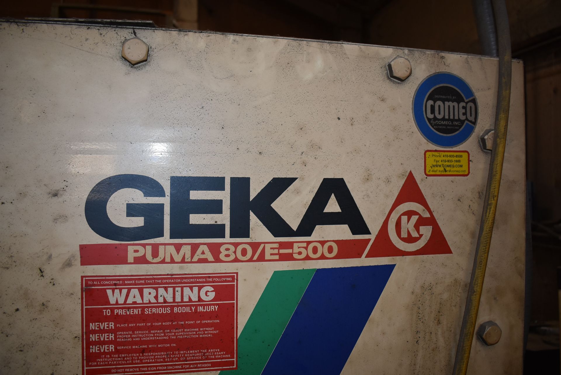Geka Puma 80/E-500 Iron Worker w/CNC Controller, Assorted Punches & Dies - Image 2 of 6