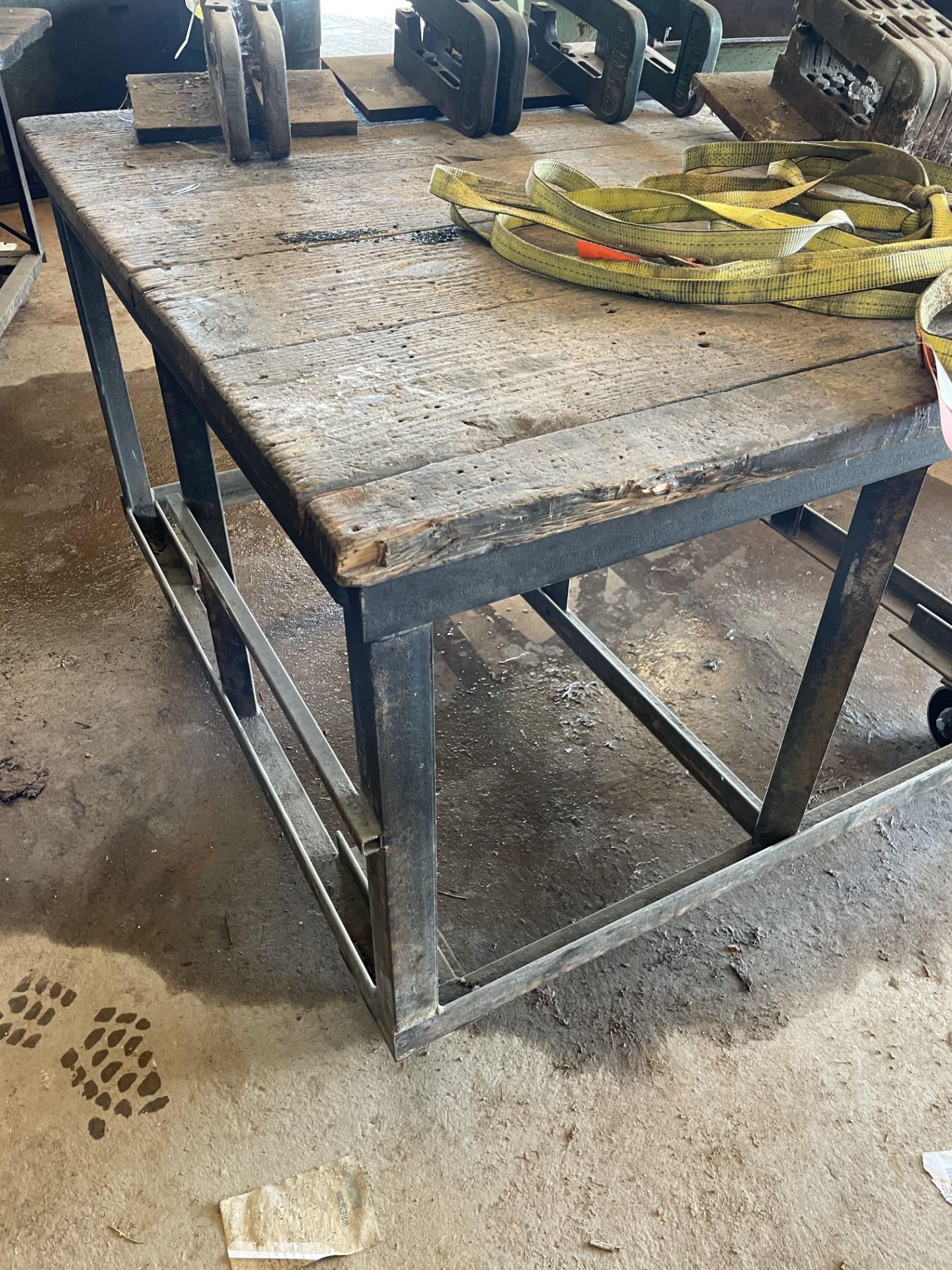 Shop Table on Casters
