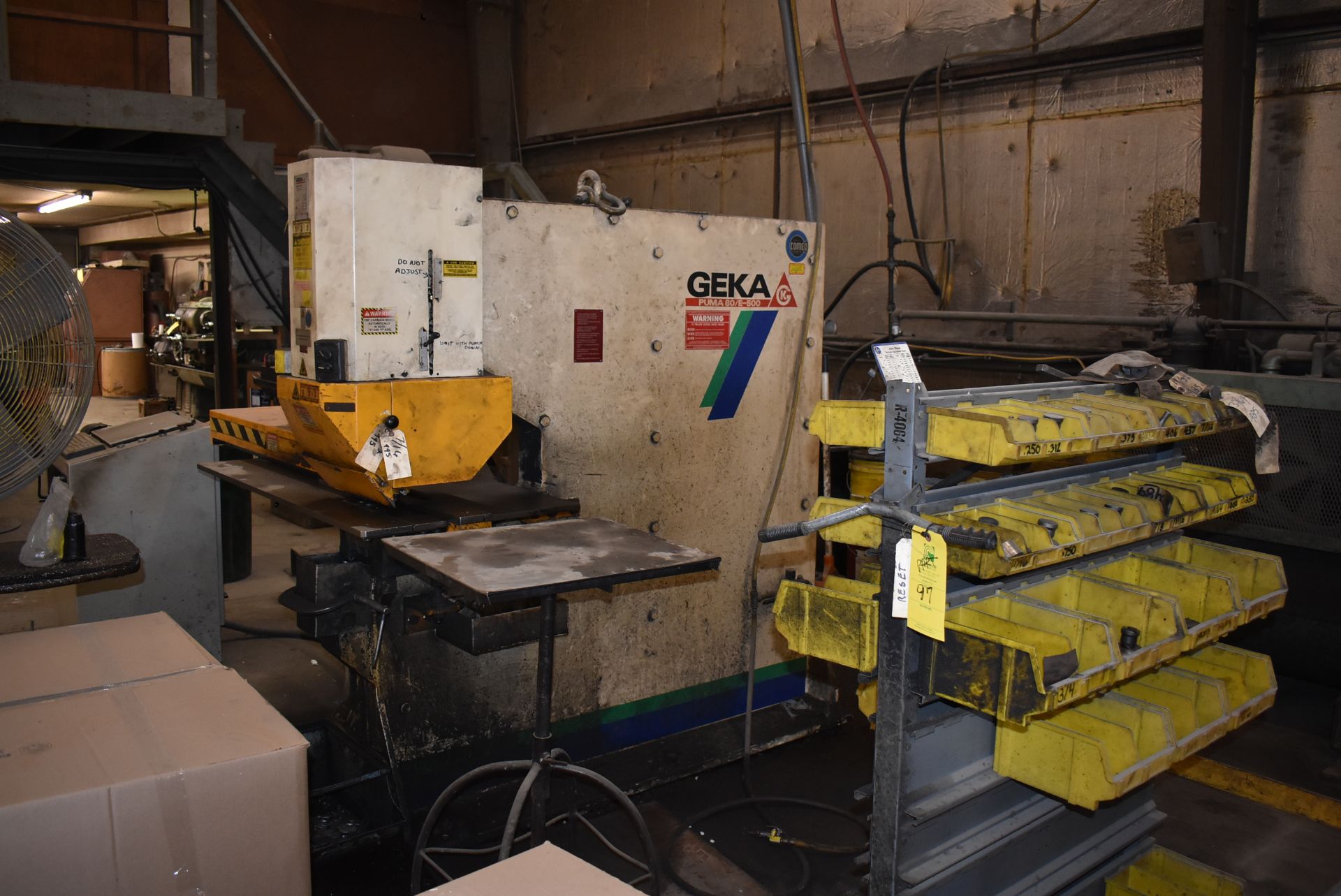 Geka Puma 80/E-500 Iron Worker w/CNC Controller, Assorted Punches & Dies - Image 3 of 6