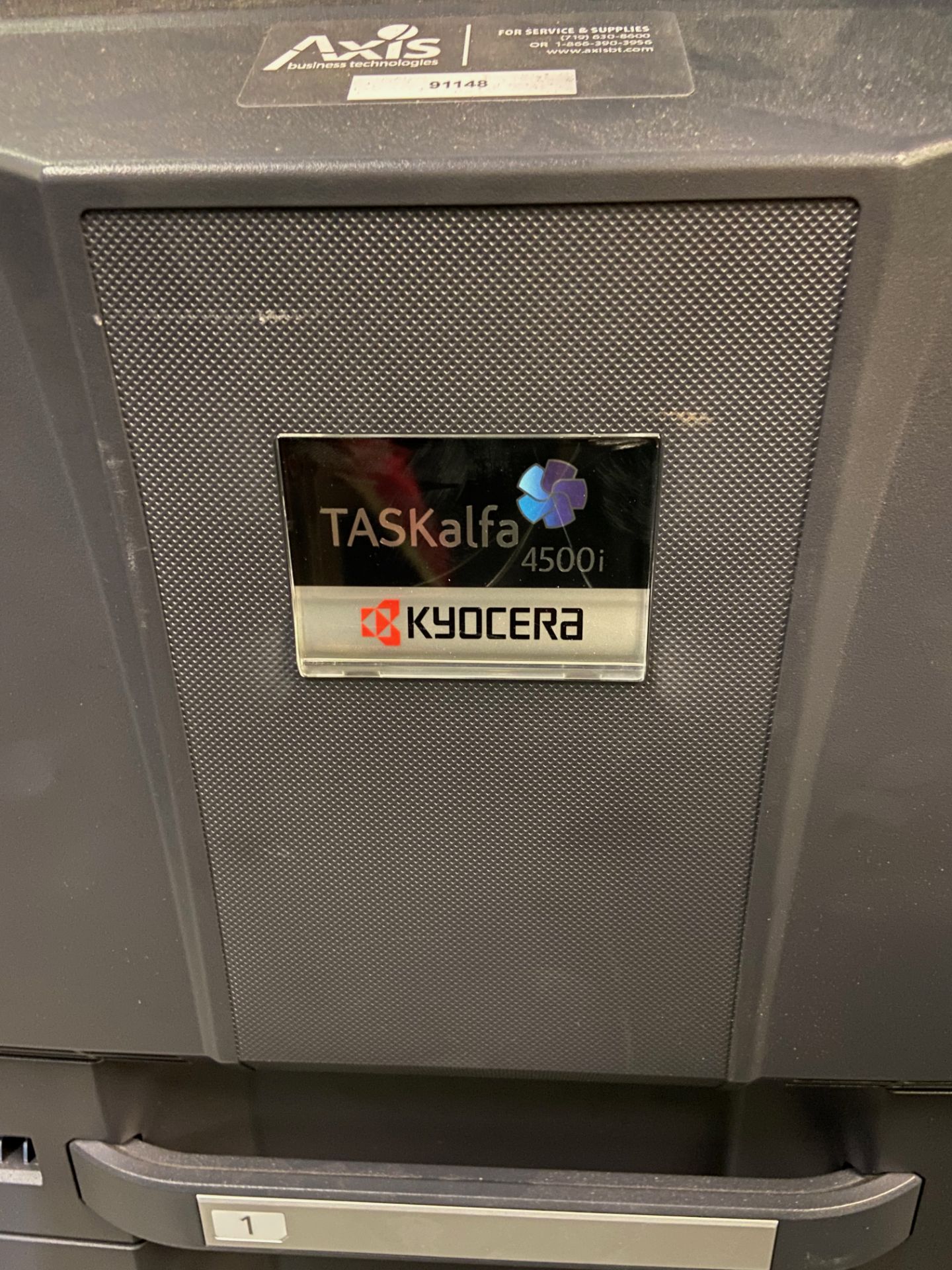 Kyocera TASKalfa 4500i Black and White Print/ Scan/ Copy System, Machine# NLS1900044, 120V, 60Hz, - Image 3 of 8