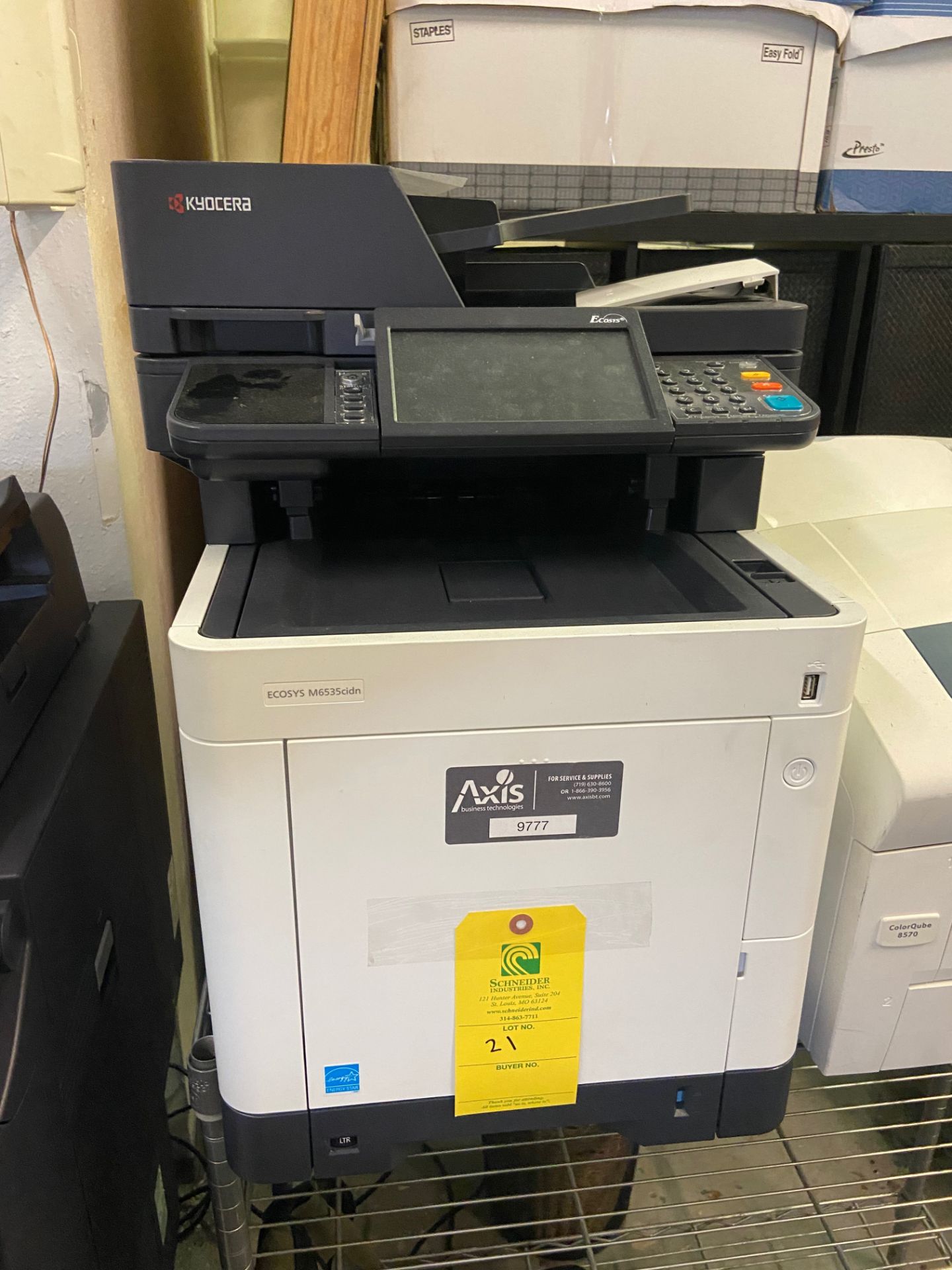 Kyocera Ecosys Printer, Model# M6535cidn, 120V, 60 Hz, Loading/Removal Fee: $20