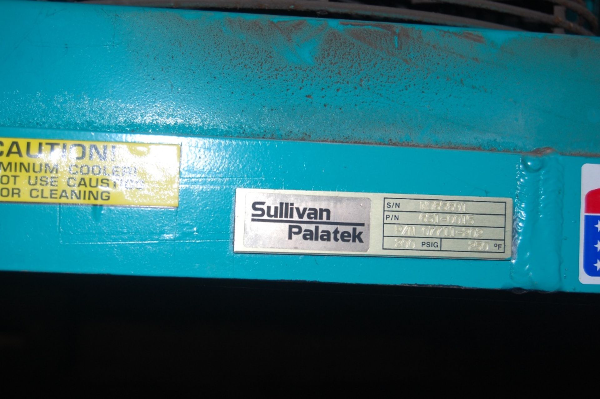 Sullair screw compressor 2005 model 20D-TM unit # F13178 75-80CFM @100 PSI food grade 20 Hp *** - Image 3 of 11