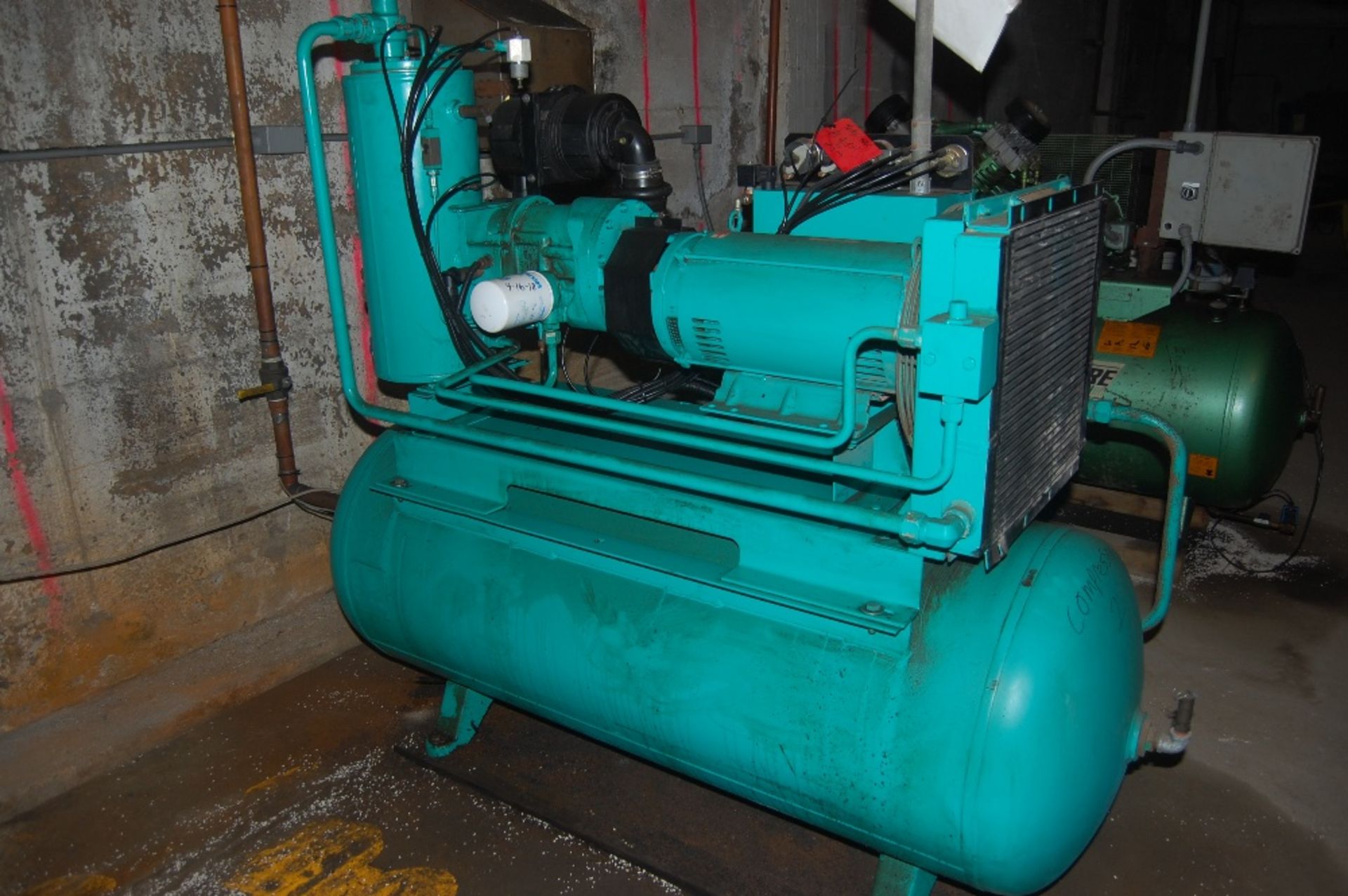 Sullair screw compressor 2005 model 20D-TM unit # F13178 75-80CFM @100 PSI food grade 20 Hp *** - Image 11 of 11