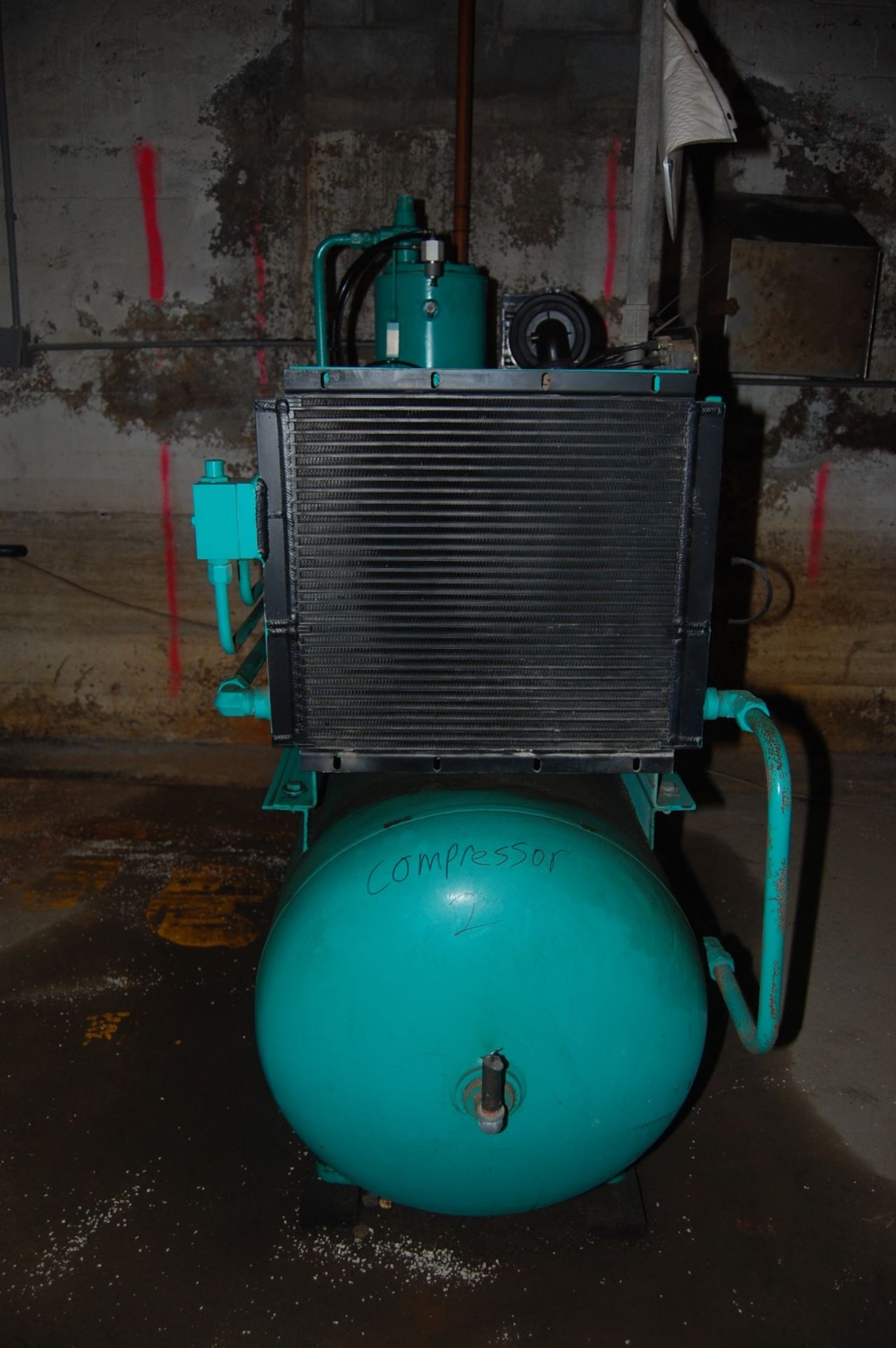 Sullair screw compressor 2005 model 20D-TM unit # F13178 75-80CFM @100 PSI food grade 20 Hp *** - Image 10 of 11