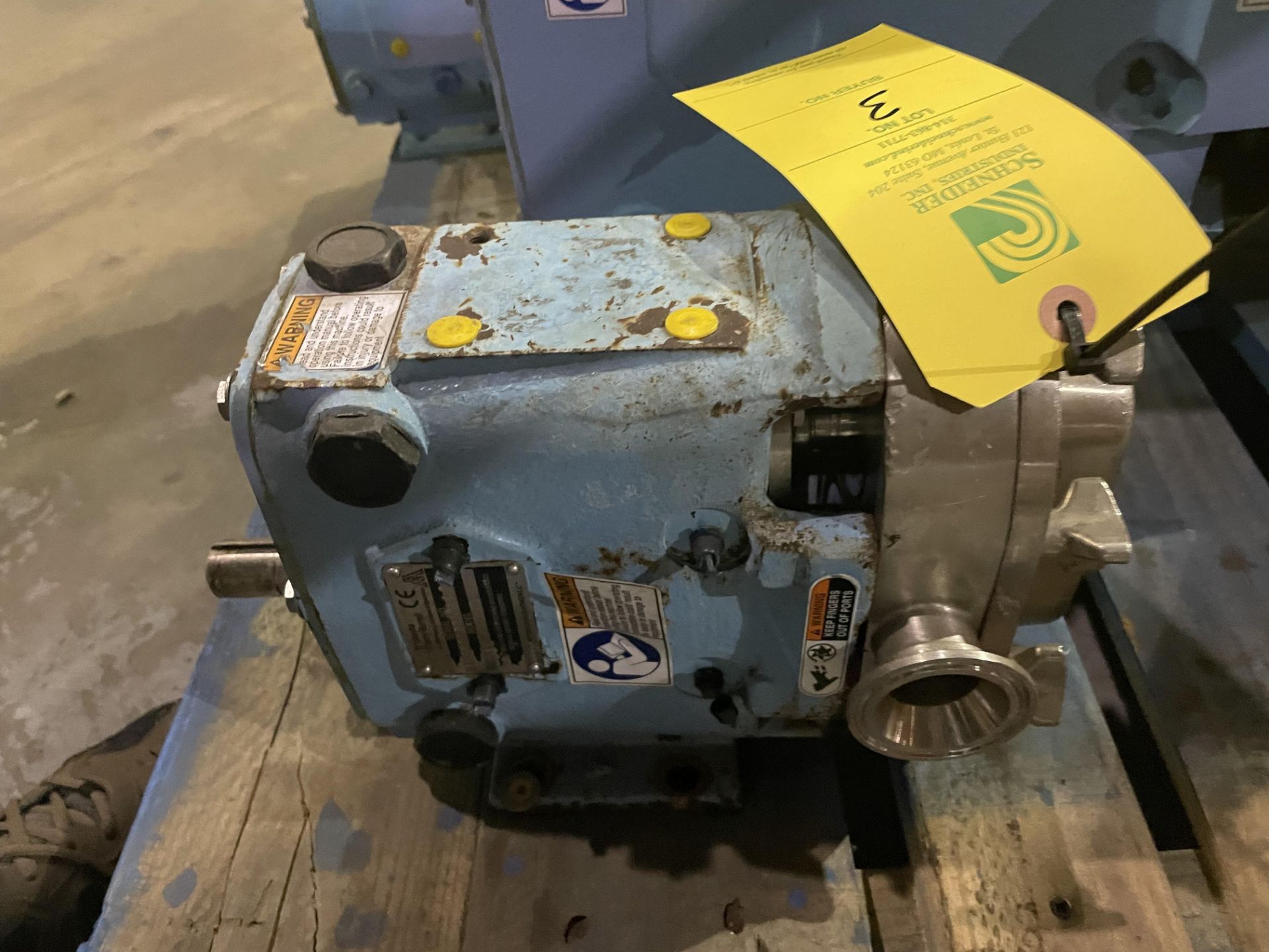 Waukesha Pump Model 015 S/N 1000002308119 Pump Only No Motor RIGGING/LOADING FEE - $50