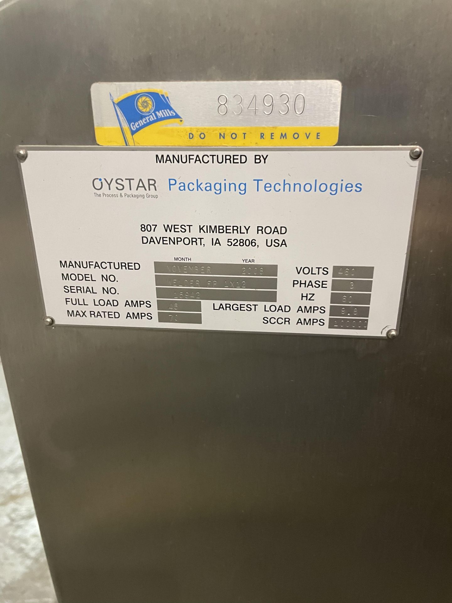 OYSTAR SONIC WELDER MODEL WELDER FP 1X12 SN 15942. UNIT HAS 12 BRANSON 2000X POWER SUPPLIES. SOME CO - Image 5 of 16