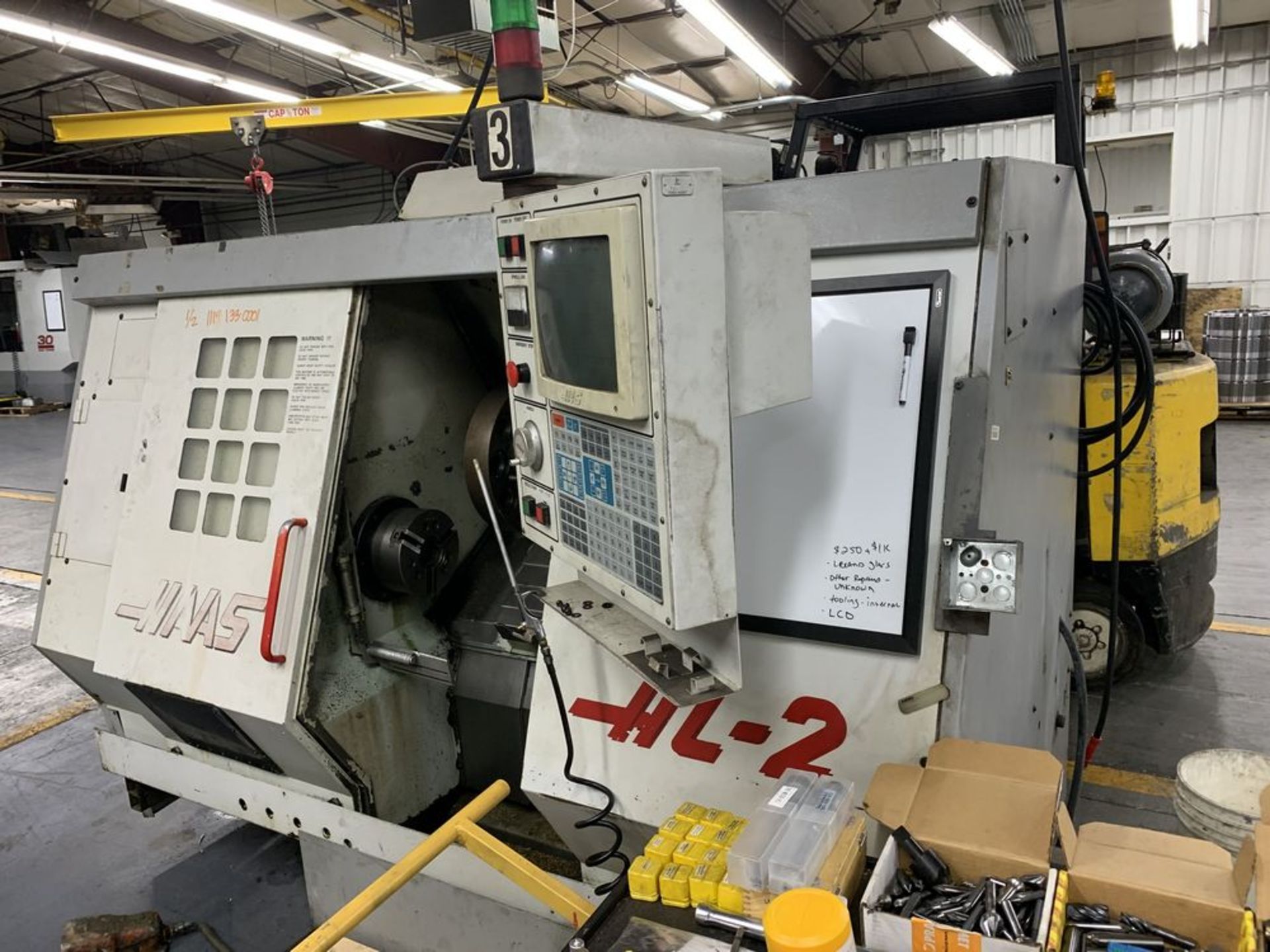 Canon City CO Haas HL2 Lathe ***Loading Fee of: $ 300 to be added to winning bidder's invoice.