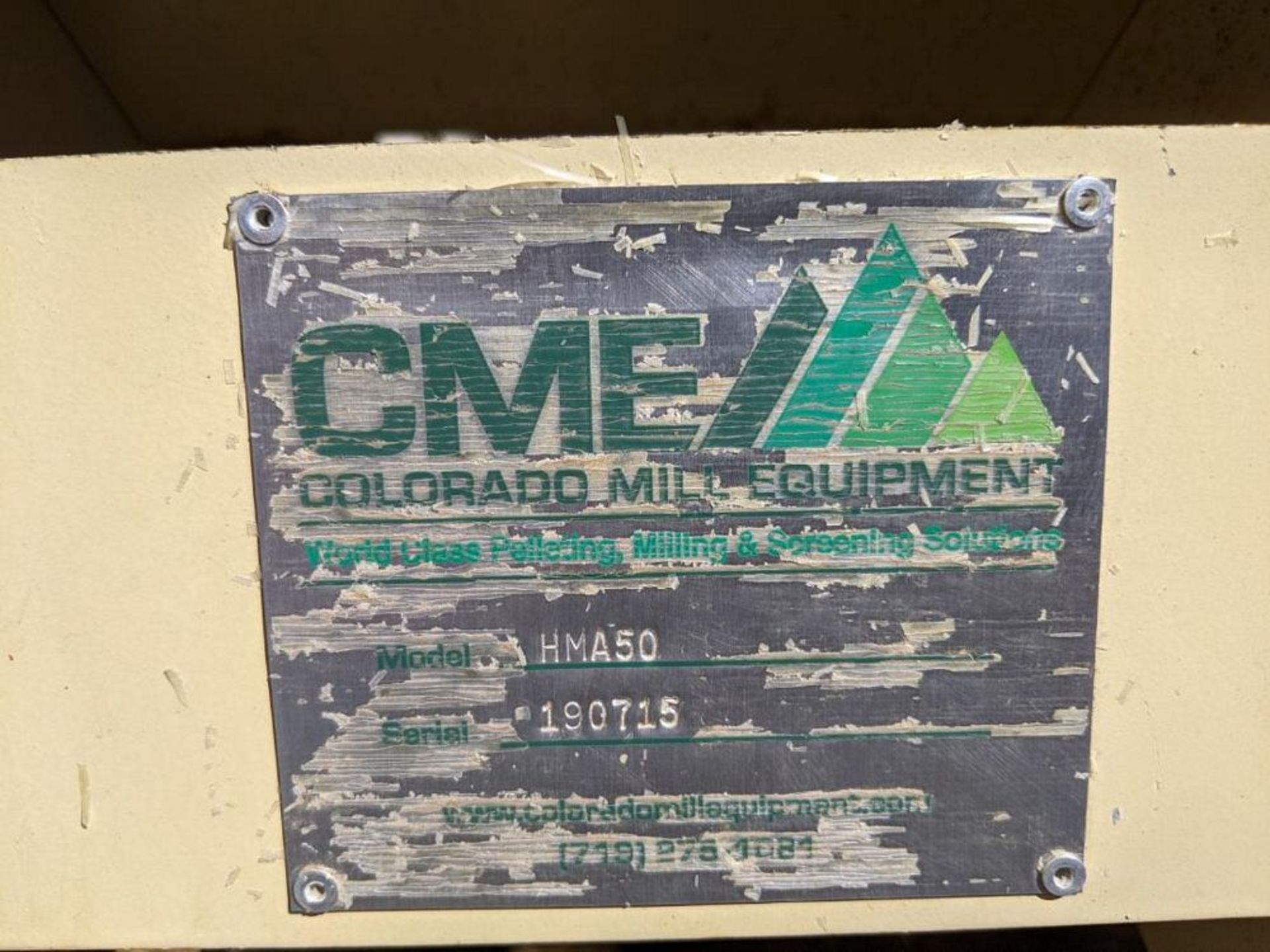 2019 CME Hammer-Mill, Model: HMA50, w/ 50HP motor, with built in blower, new cost $24,500. NOTE FROM - Image 4 of 6