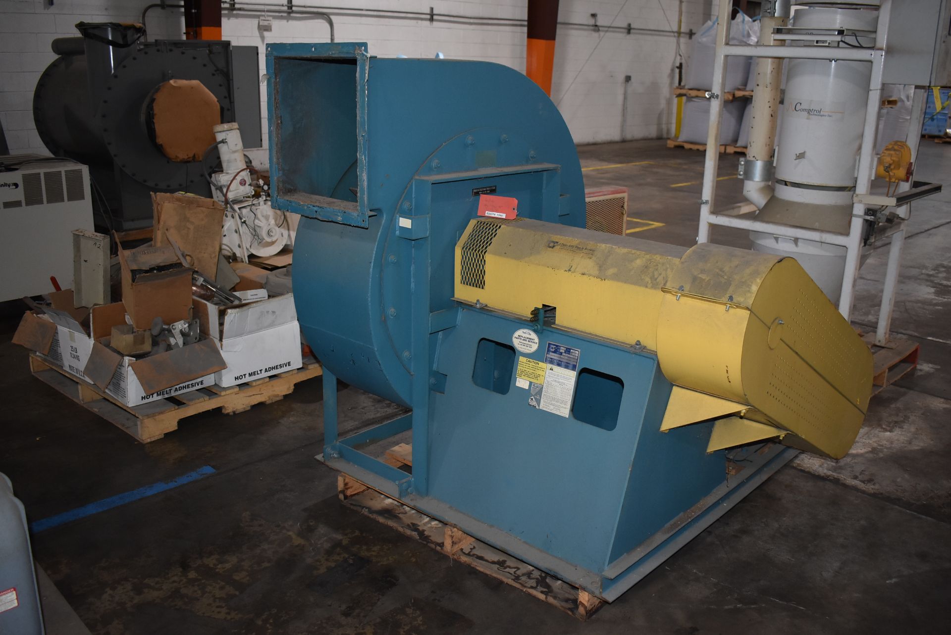 Twin City Type RBO-SW Blower, Size 917 w/30 HP Motor. RIGGING/LOADING FEE $30 - Image 3 of 3