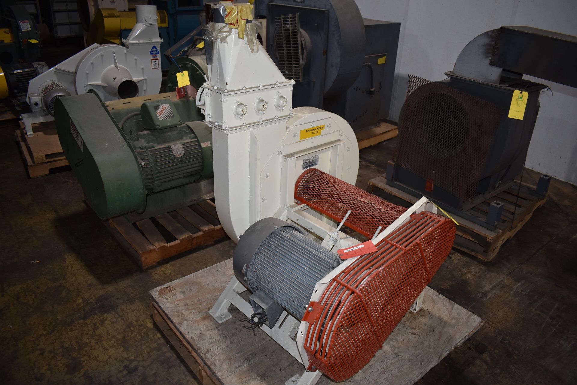 Kice Model #FC13W12-W8 Blower Unit, 15 HP Motor. RIGGING/LOADING FEE $30 - Image 3 of 3