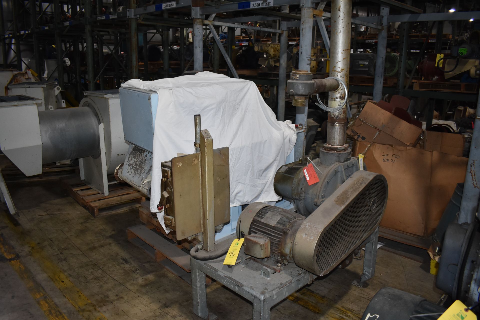 Rotary Lobe Blower Package w/10 HP Motor. RIGGING/LOADING FEE $30 - Image 3 of 3