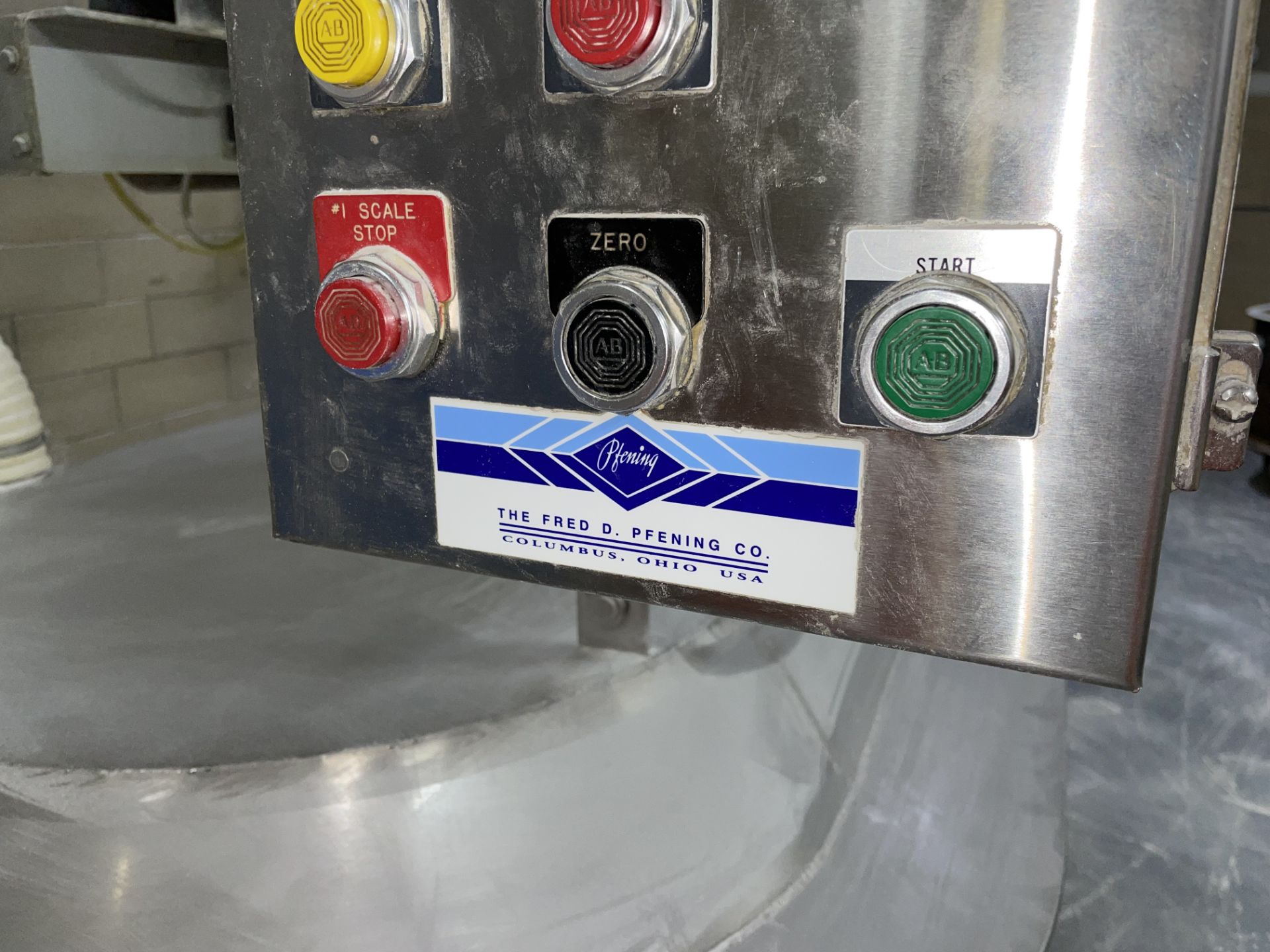 Pfening Stainless Cyclone Hopper with Trough Cover, Loading Fee: $1500 - Image 3 of 3