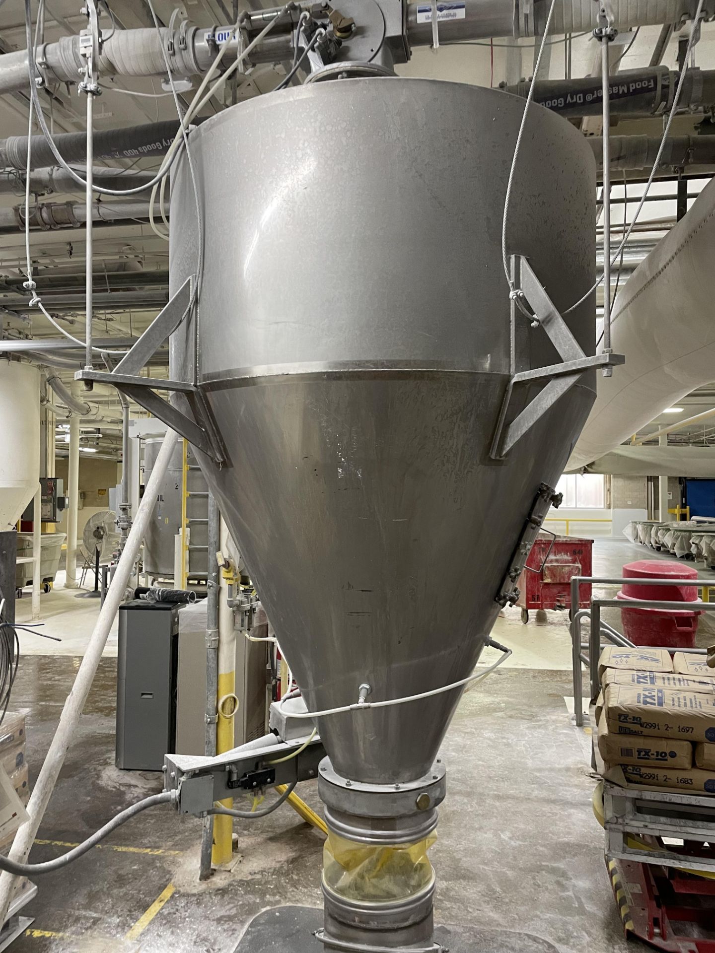 Pfening Stainless Cyclone Hopper, Loading Fee: $2000 - Image 2 of 2