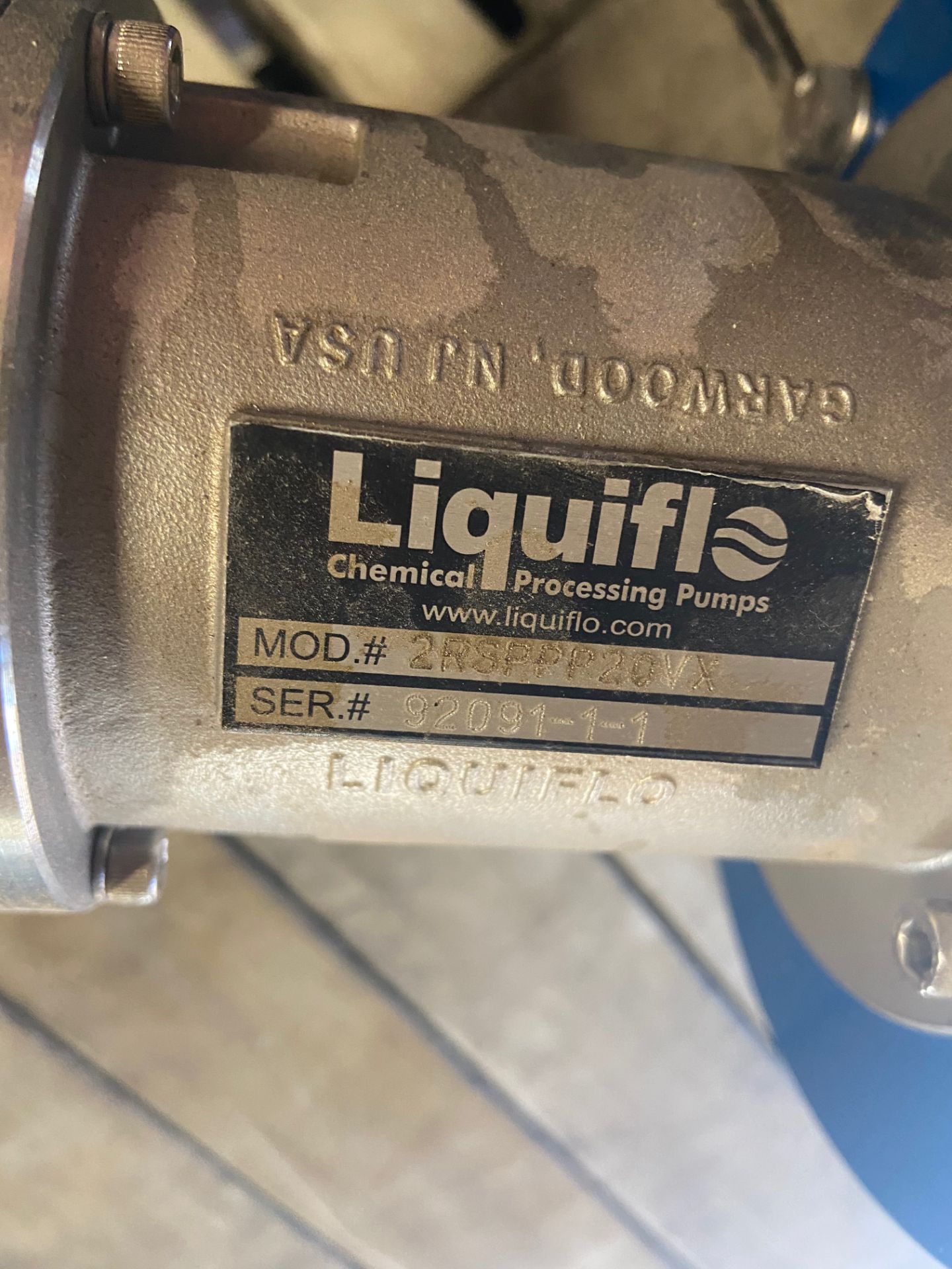 New Liquiflo 2-Series Mini Pump, Model# 2RSPPP20VX, Serial# 92091-1-1, Rigging/ Loading Fee: $10 - Image 5 of 6