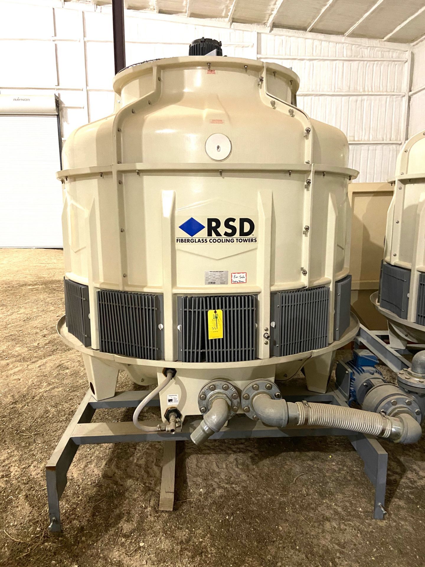 NEW RSD Fiberglass Cooling Tower, Model# RSD080, Serial# 19069, 1.5 HP, 230/460V, 3 Phase, Rigging/