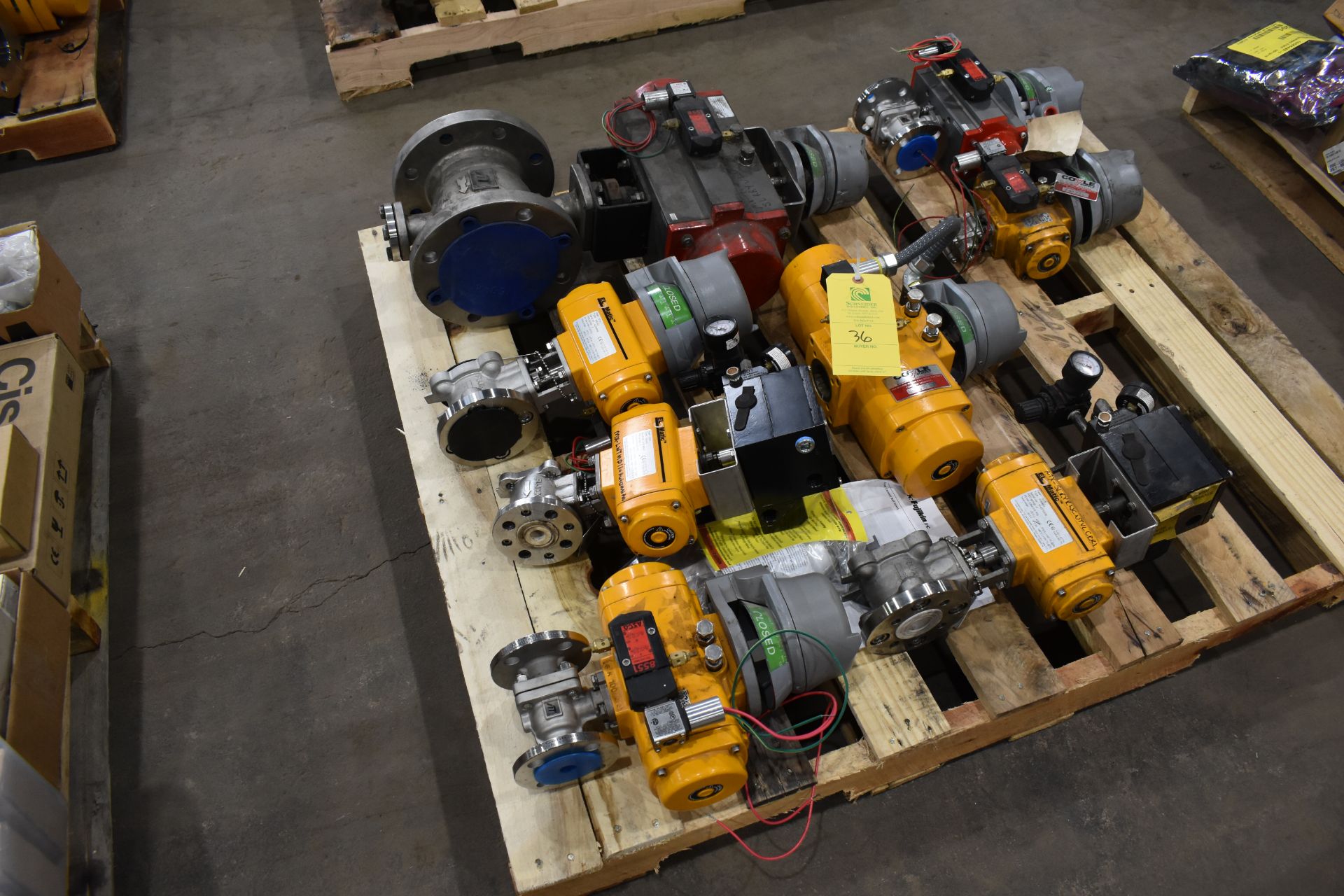 (8) Assorted Actuators, Switches, Valves