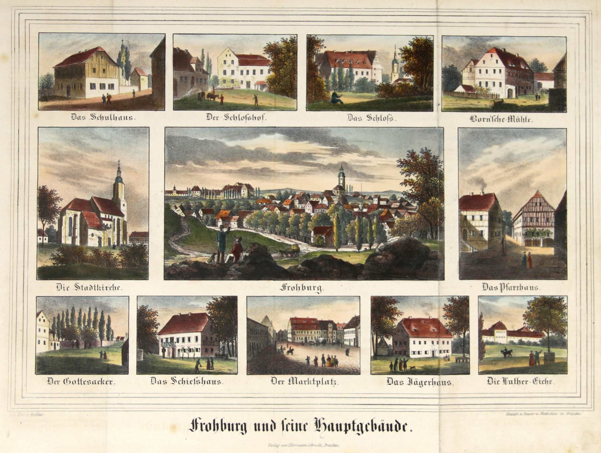 Sachsen. - Frohburg. - "Frohburg und seine Hauptgebäude".