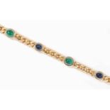 Saphir-Smaragd-Bracelet